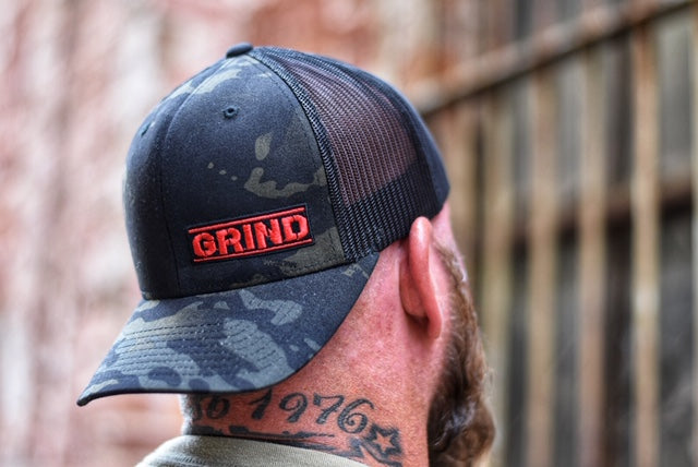 Black Camo Retro Trucker Snapbacks