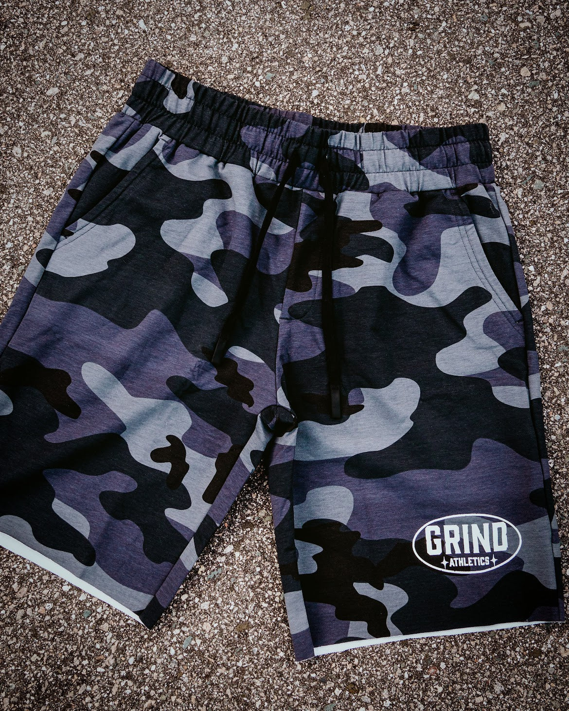 Classic Grind Shorts - Black Camo - Oval Logo
