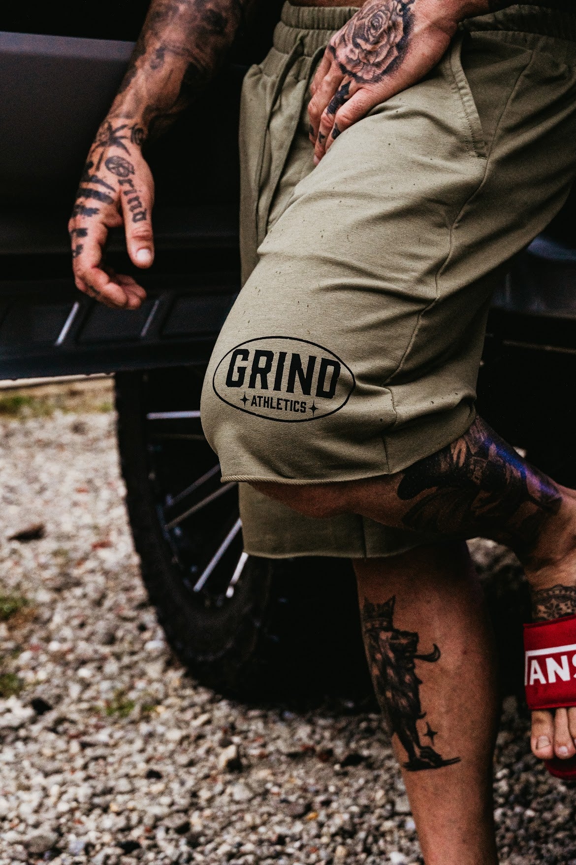 Classic Grind Shorts - OD Green - Oval Logo