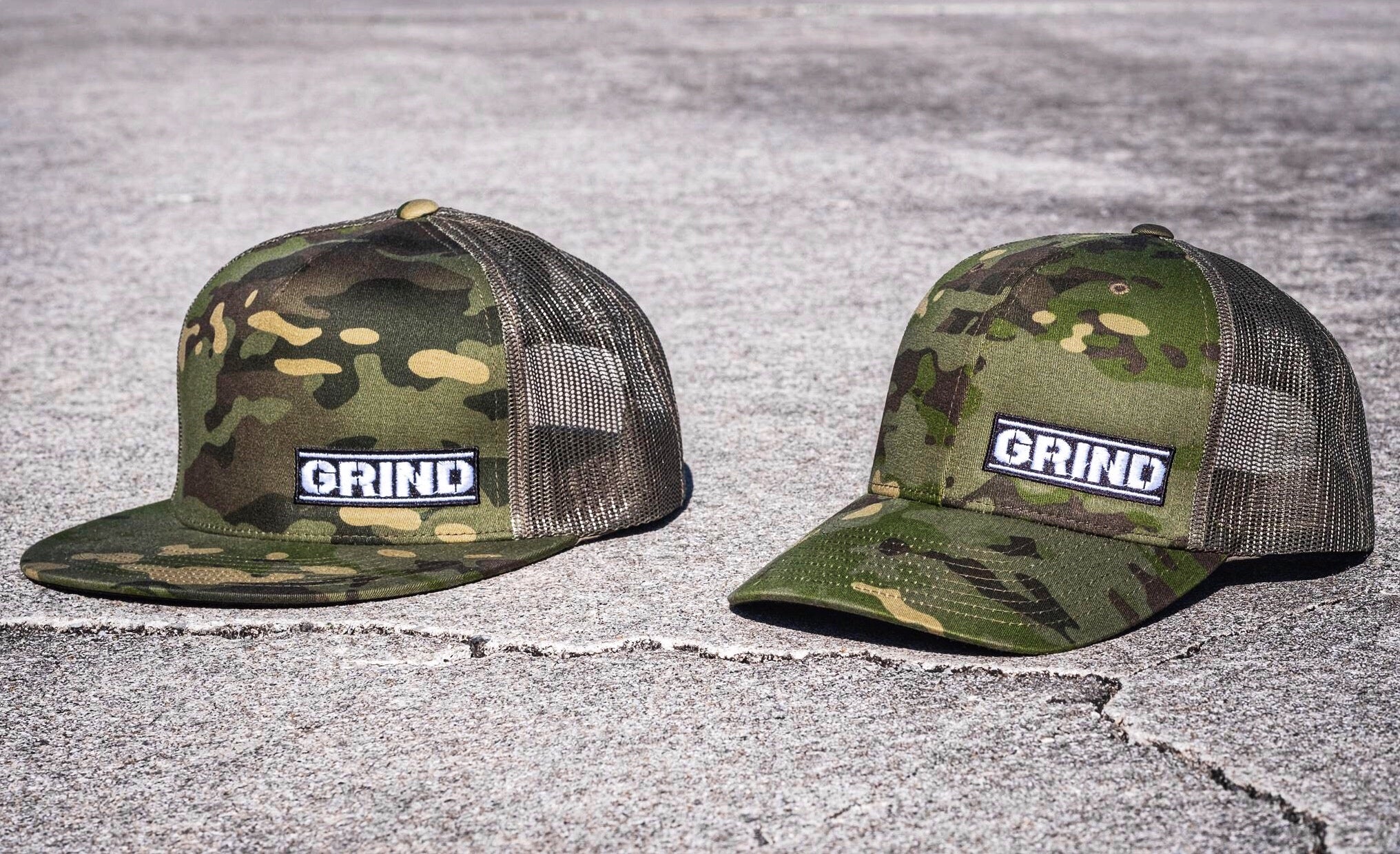 Tropic Camo Retro Trucker Snapbacks