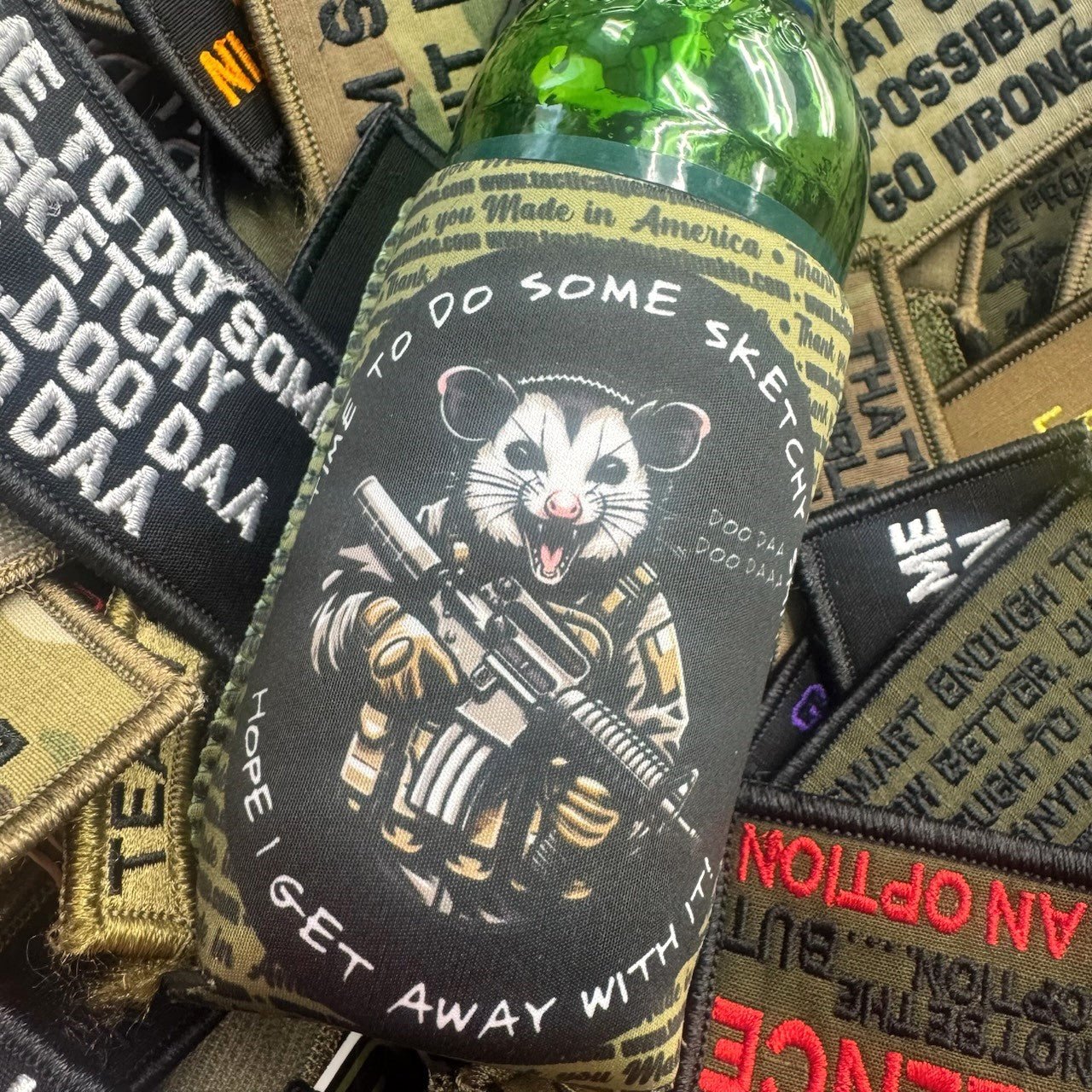 TGJ Neoprene TactiCooler - Time To Do Some Sketchy Shit - Hope I Get Away With It