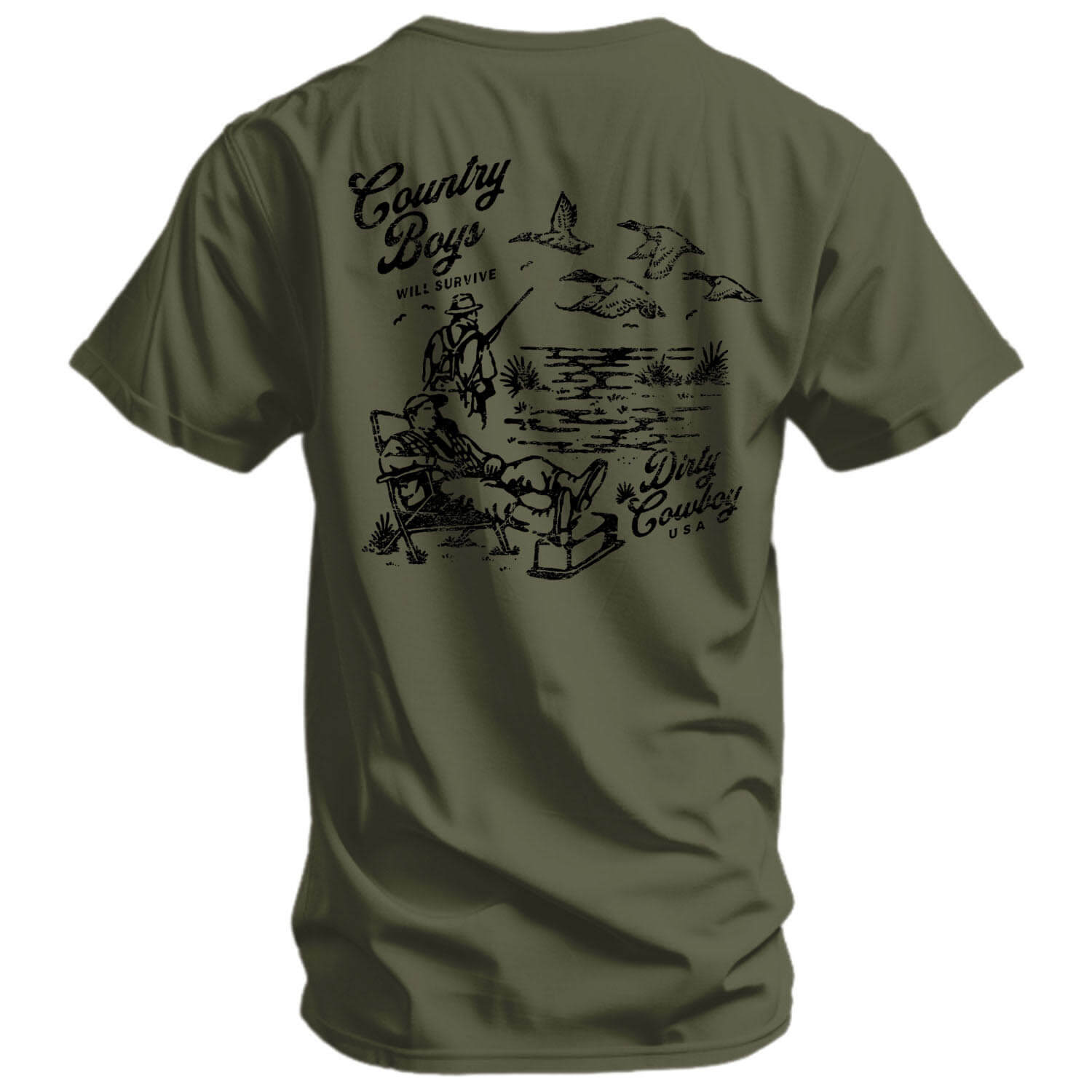 Country Boy's Will Survive Men's T-Shirt