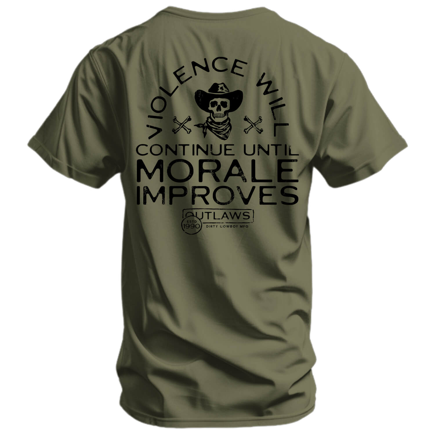 Violence Will Continue Until Morale Improves Men's T-Shirt
