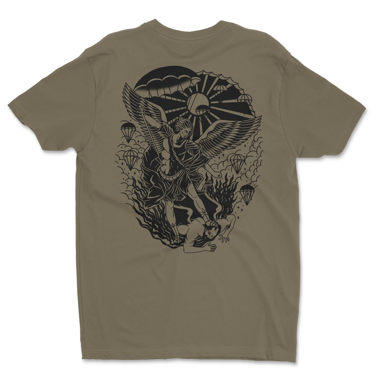 St. Michael Traditional Shirt Military Green