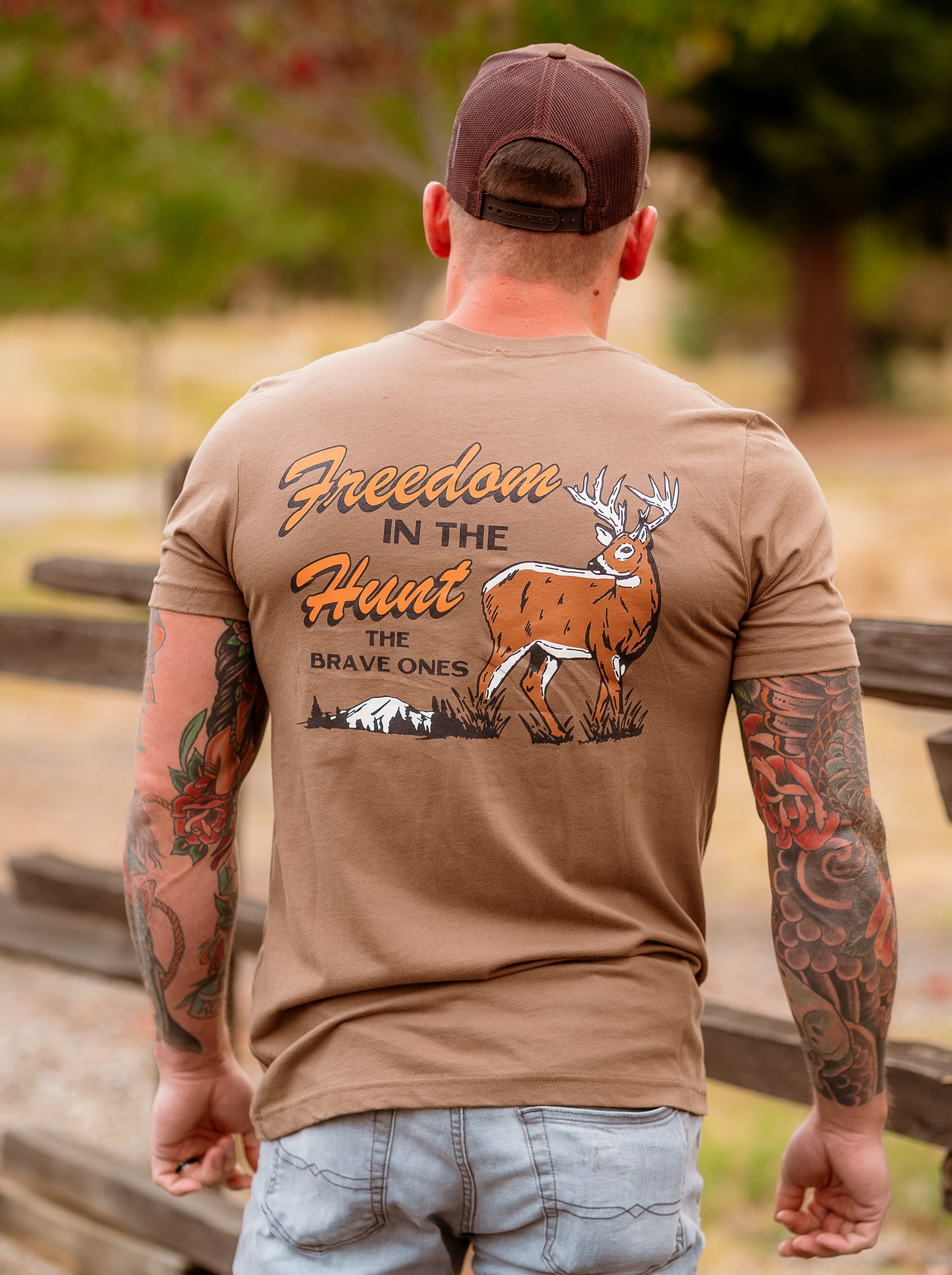 The 10-Point T-Shirt -Brown  | The Brave Ones