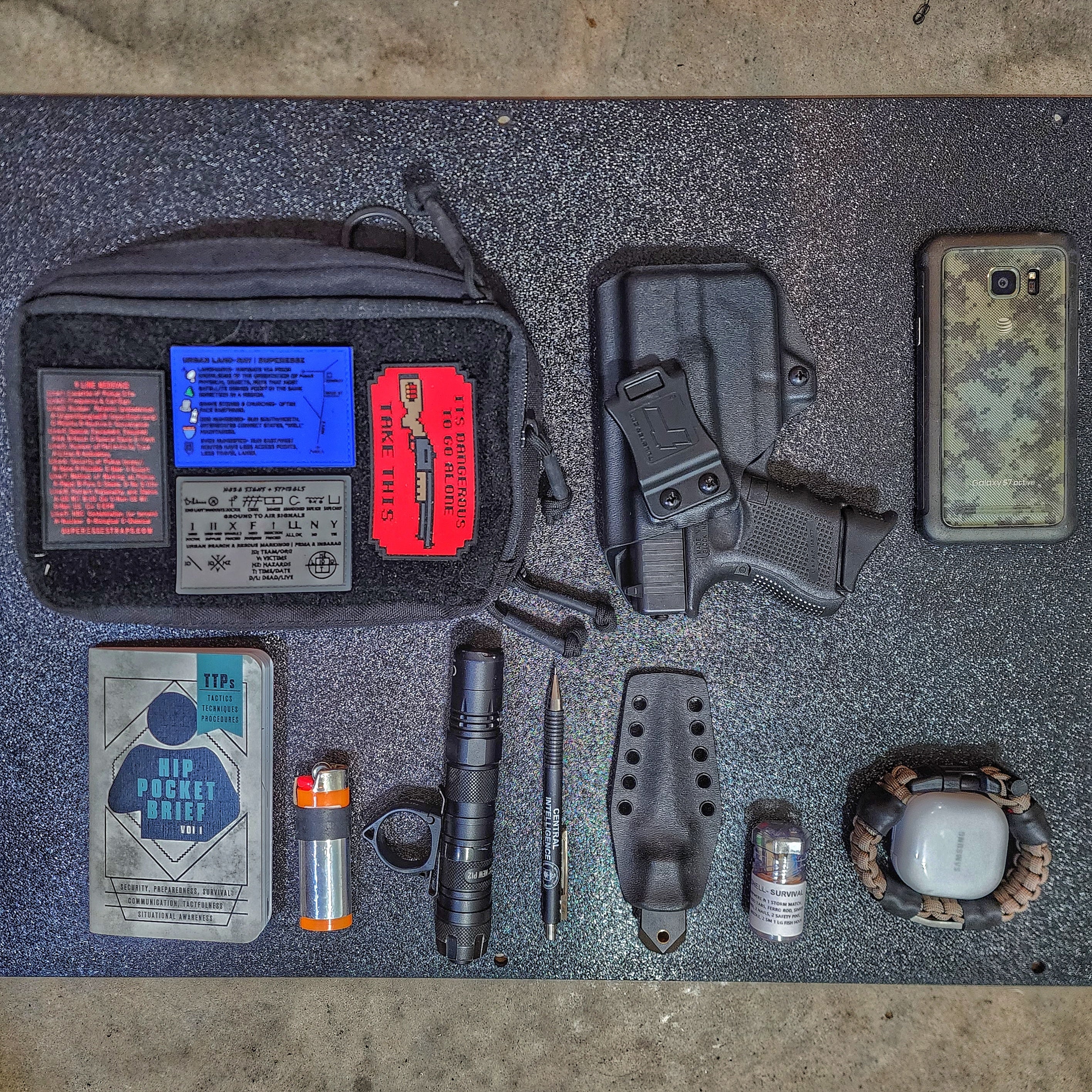 Storage Pocket Patch - Urban Land-Nav w/ Strip Map Diagram and Contingency Navigation Tactics