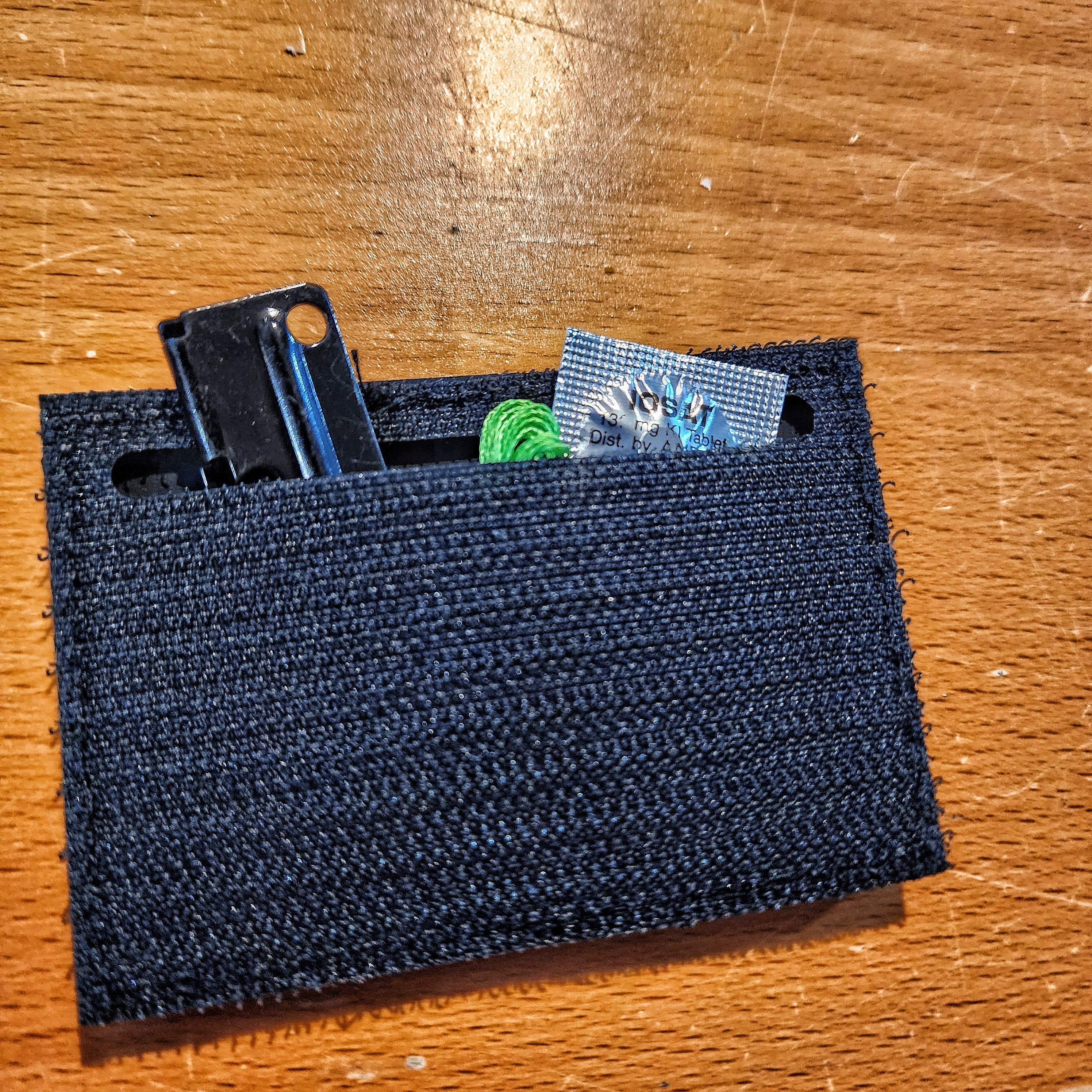 Storage Pocket Patch: Morse and Tap Code