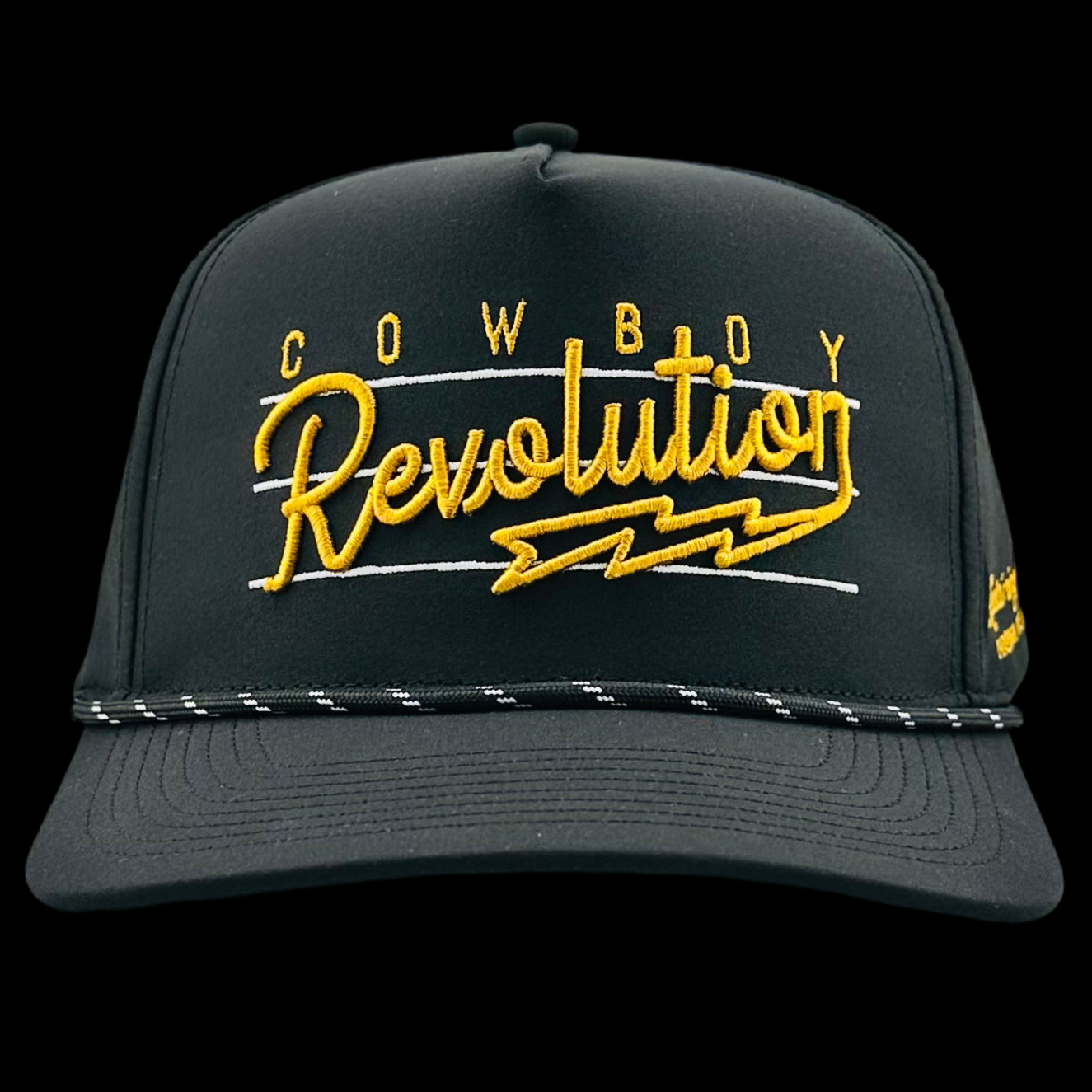 “LIGHTNING" BLACK & GOLD PERFORMANCE HAT