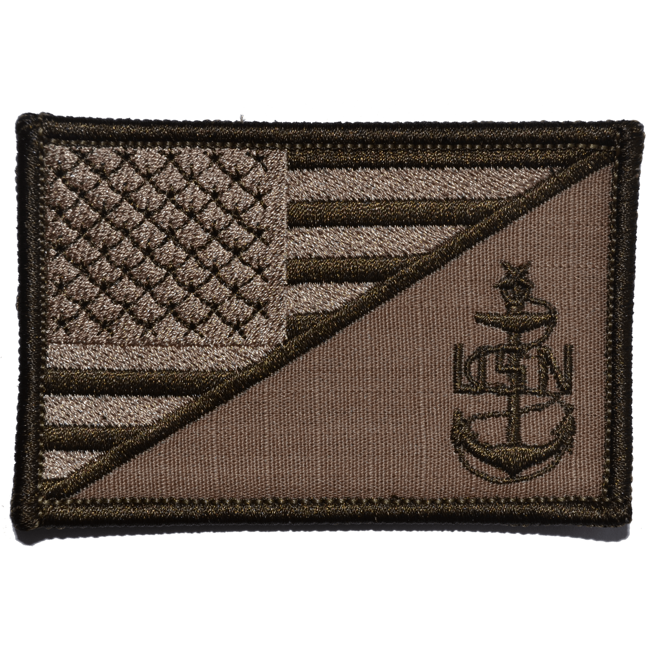 NAVY SCPO SENIOR CHIEF PETTY OFFICER USA FLAG TACTICAL PATCH