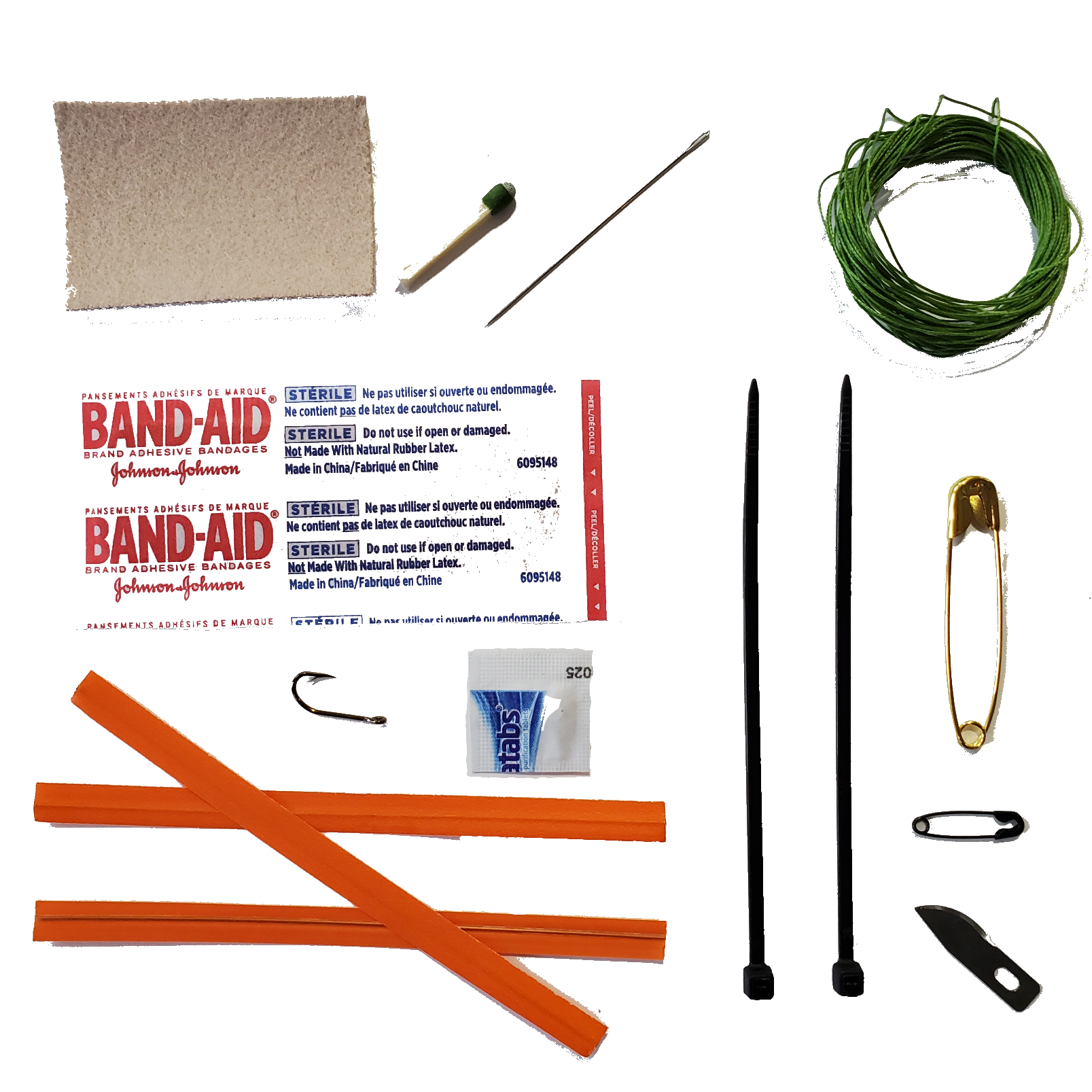 Camper Strap - Outdoor, Hike, & Kayak ready Survival Fire Starter Paracord Bracelet.