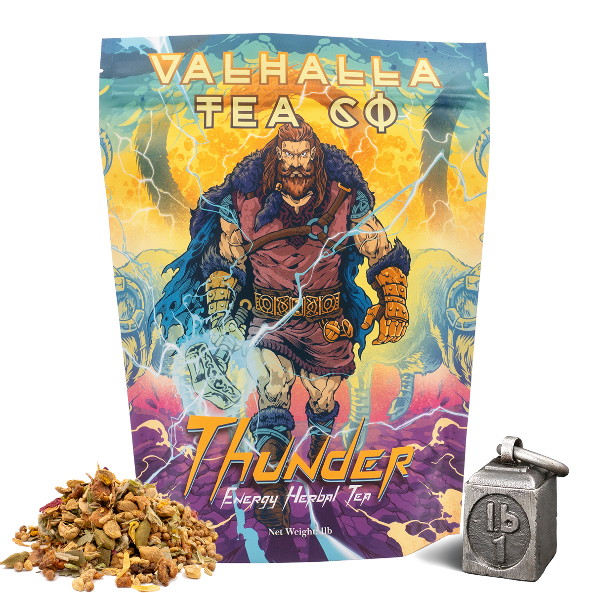 Thunder | Spicy & Fruity | Energy Herbal Tea | Non-Caffeinated