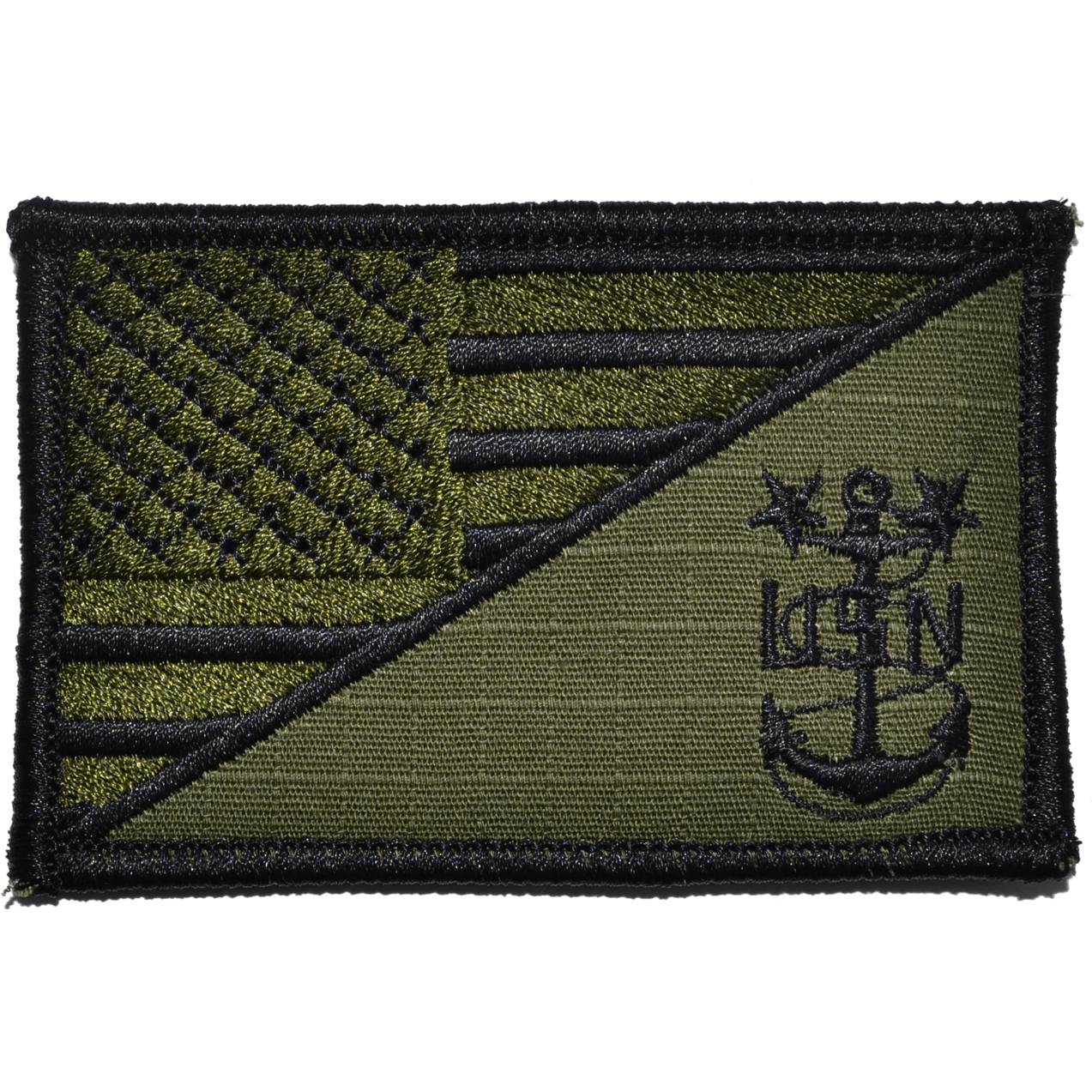 NAVY MCPO MASTER CHIEF PETTY OFFICER USA FLAG TACTICAL PATCH