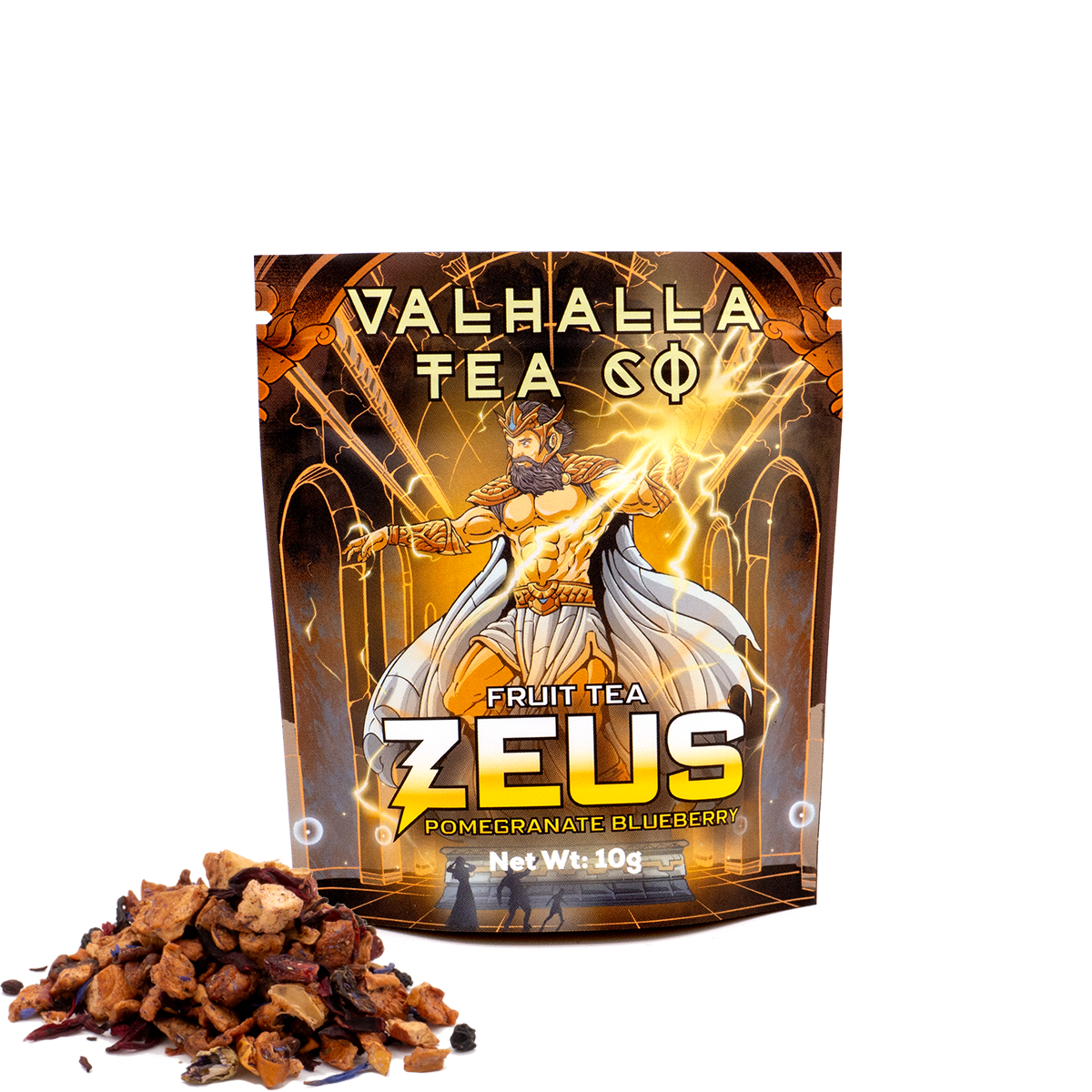 Zeus | Pomegranate, Blueberries, Hibiscus | Fruit Tea | Non-Caffeinated