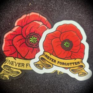 'Never Forgotten' Poppy - May 2023 POTM - 4 inch Patch - LIMITED EXTENSION