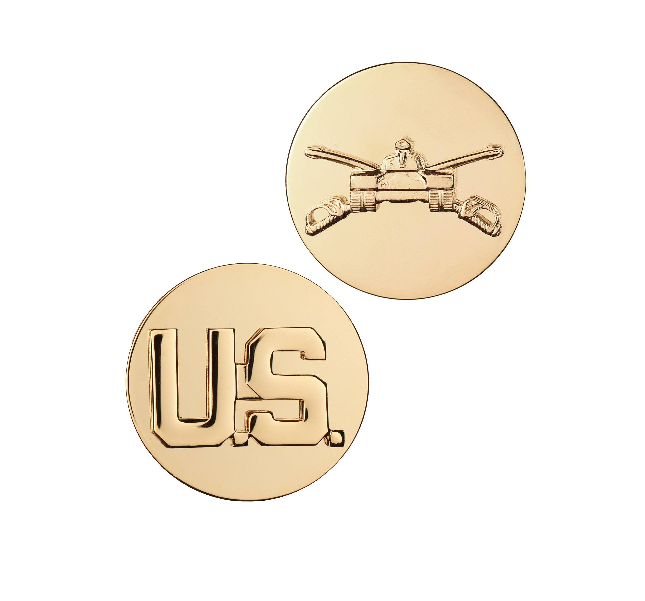 U.S. Army Enlisted Armor & U.S. STA-BRITE® Pin-on (pair)