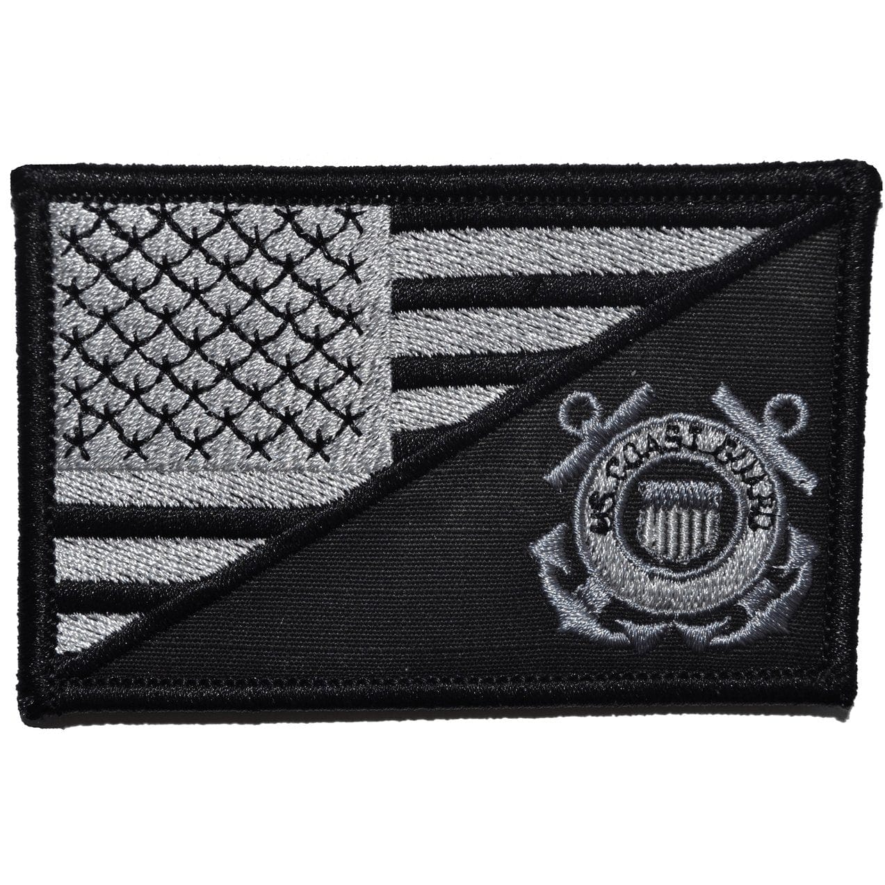 COAST GUARD USA FLAG  2.25 X 3.5 TACTICAL PATCH