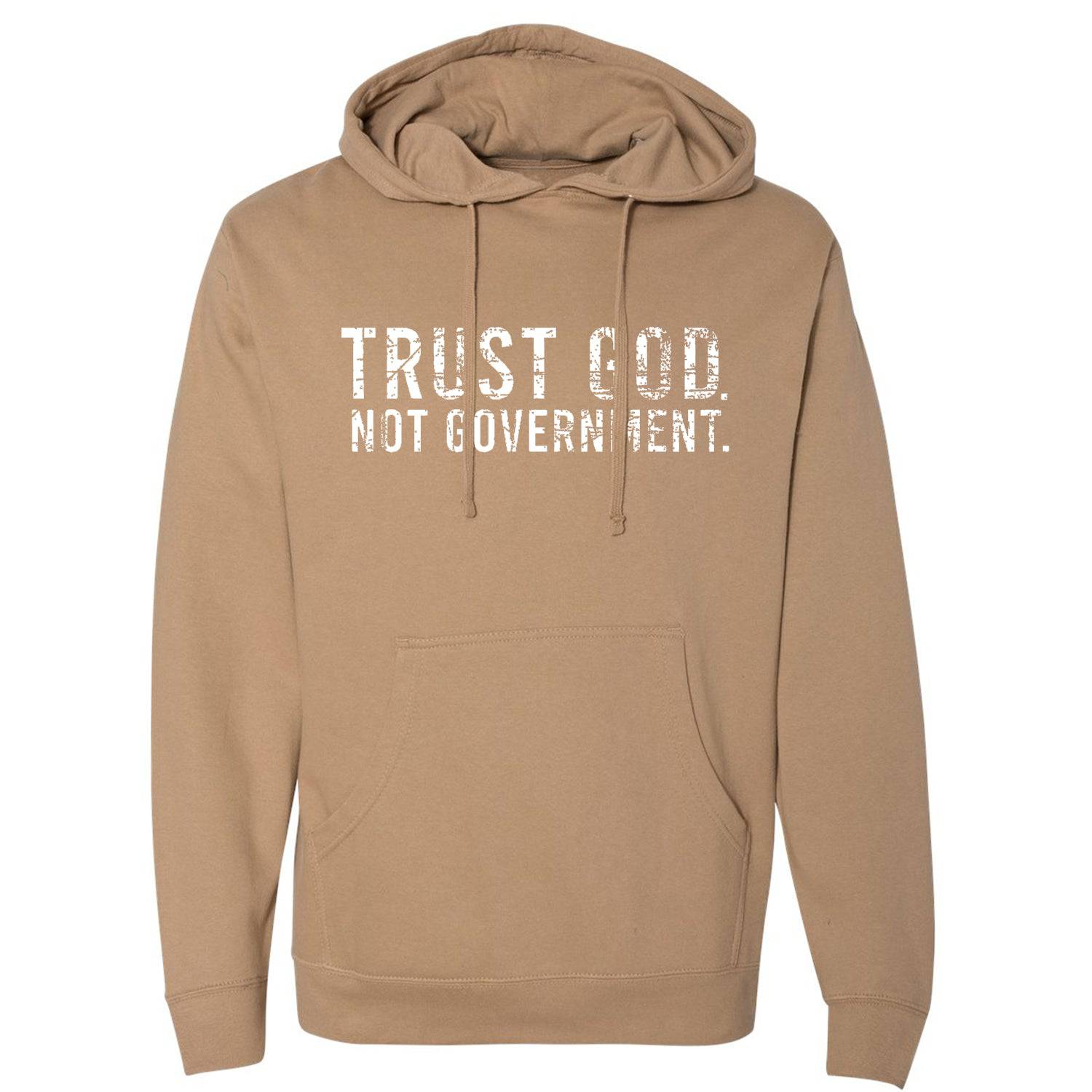 TRUST GOD. NOT GOVERNMENT. MEN'S MIDWEIGHT HOODIE