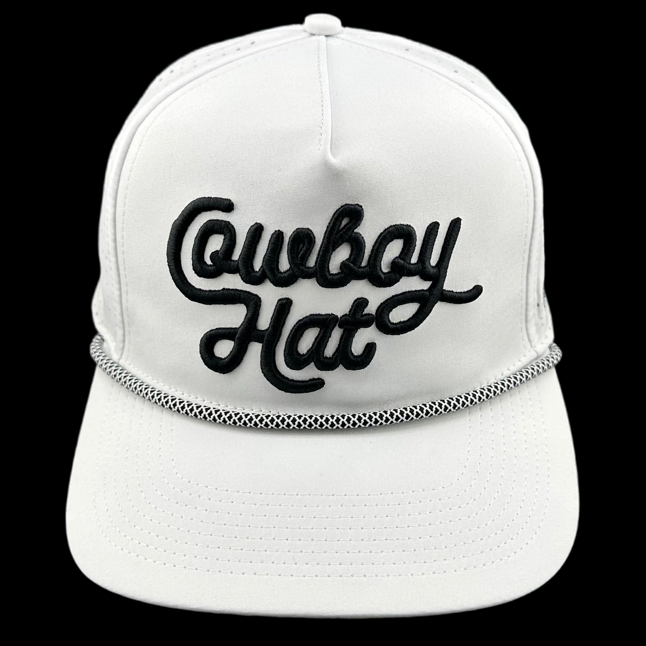 “COWBOY HAT” SUMMER EDITION WHITE TRUCKER HAT