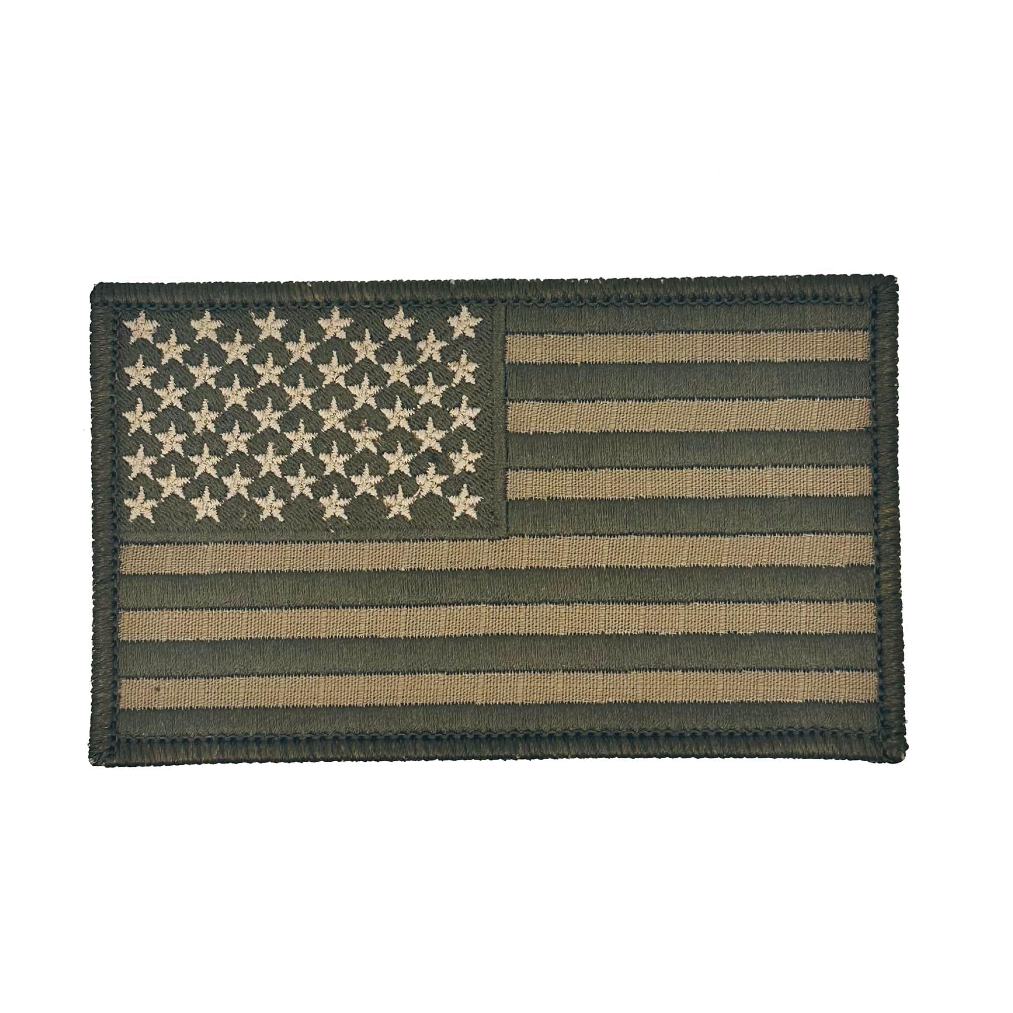 LARGE US FLAG  3 X 5 TACTICAL PATCH - MULTIPLE COLORS