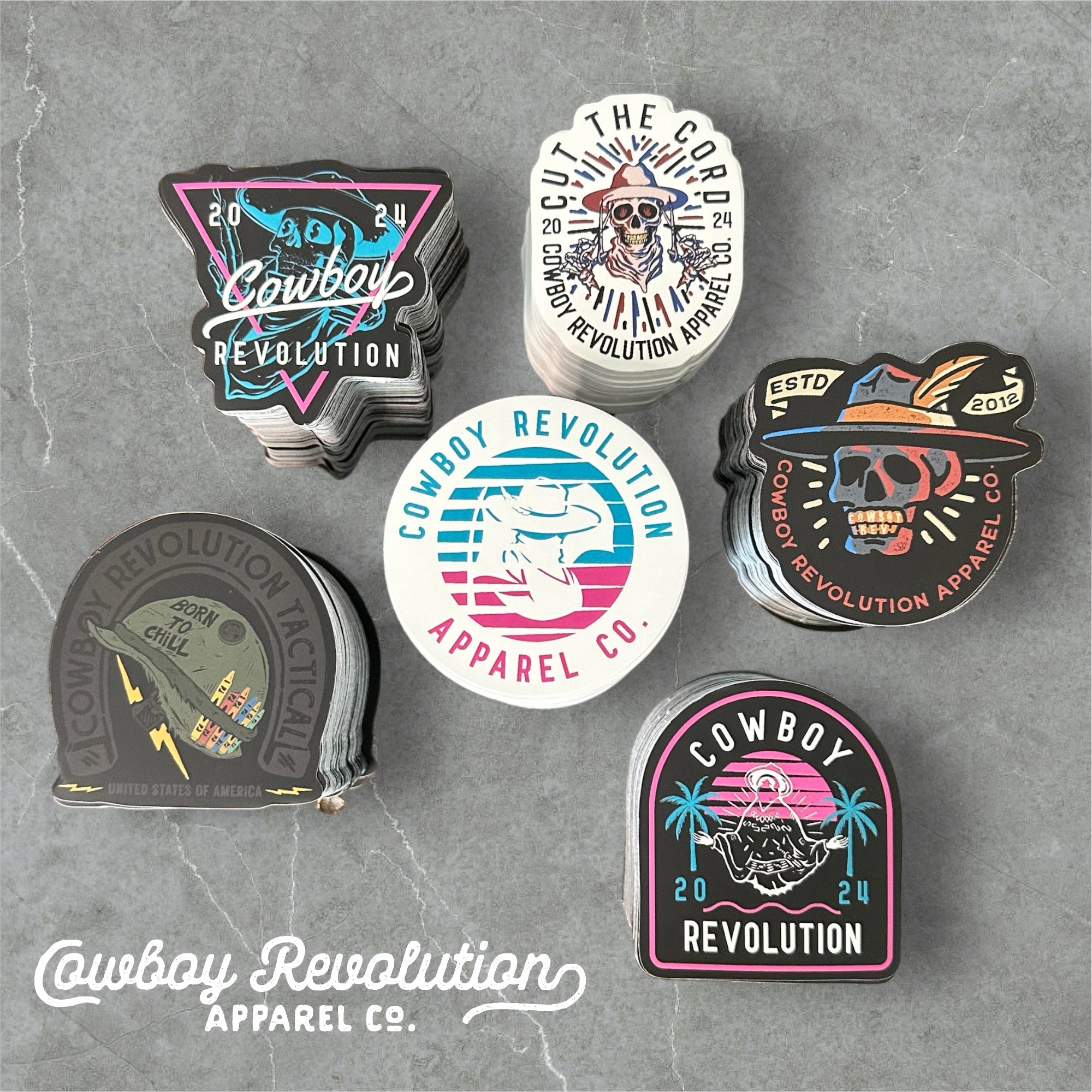 COWBOY REVOLUTION STICKER PACK #1 (SET OF 6)