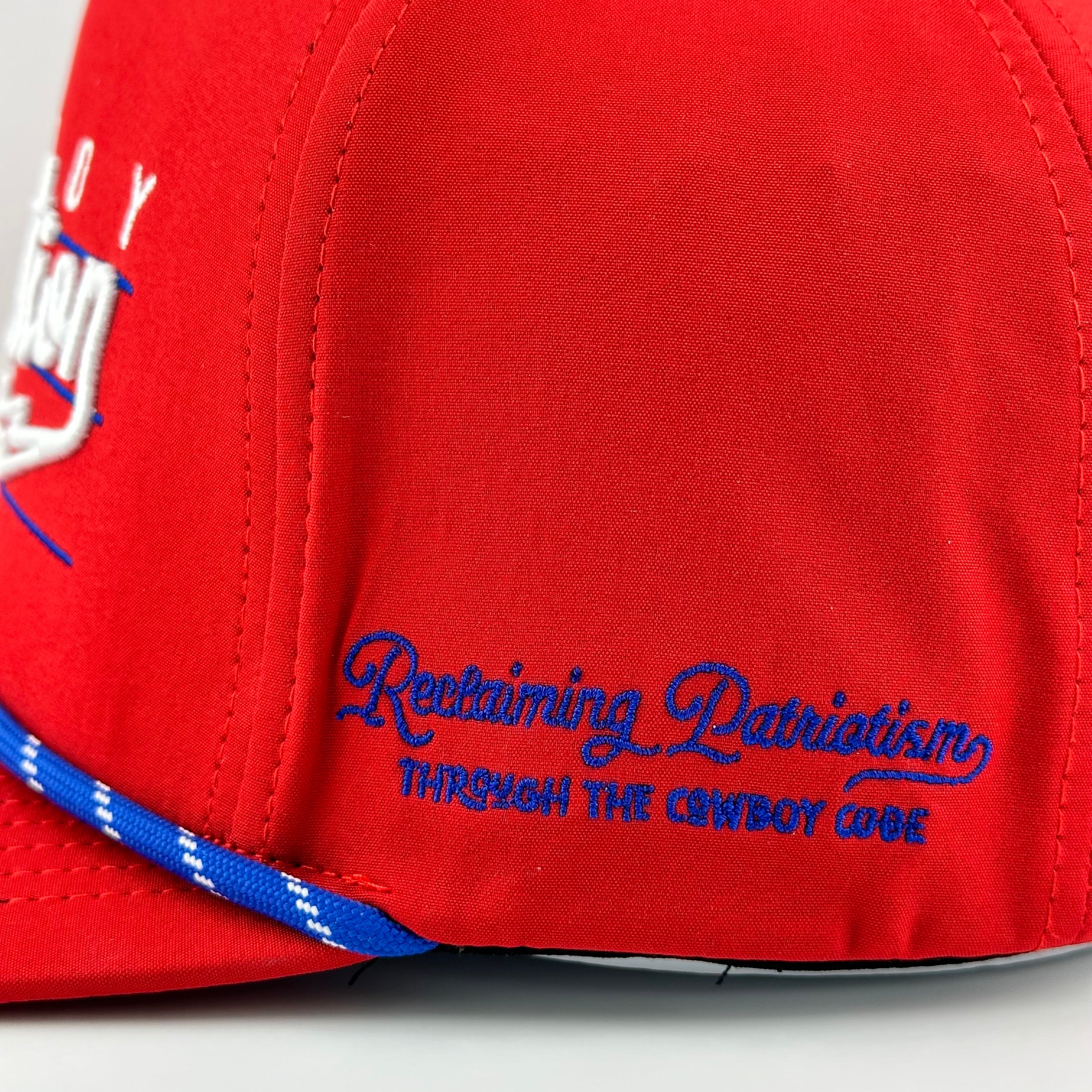 “LIGHTNING" RED, WHITE, AND BLUE PERFORMANCE HAT