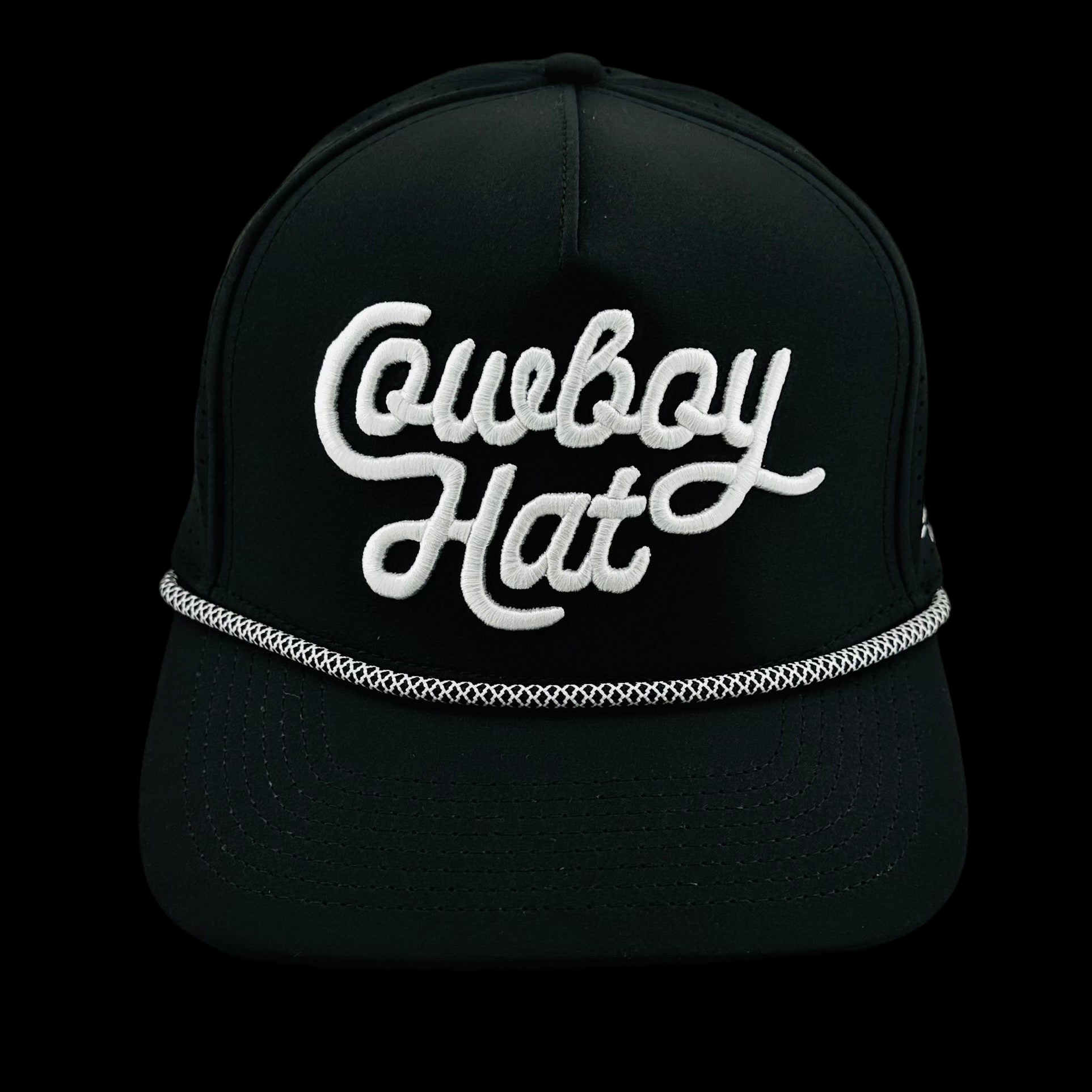 “COWBOY HAT” SUMMER EDITION BLACK TRUCKER HAT