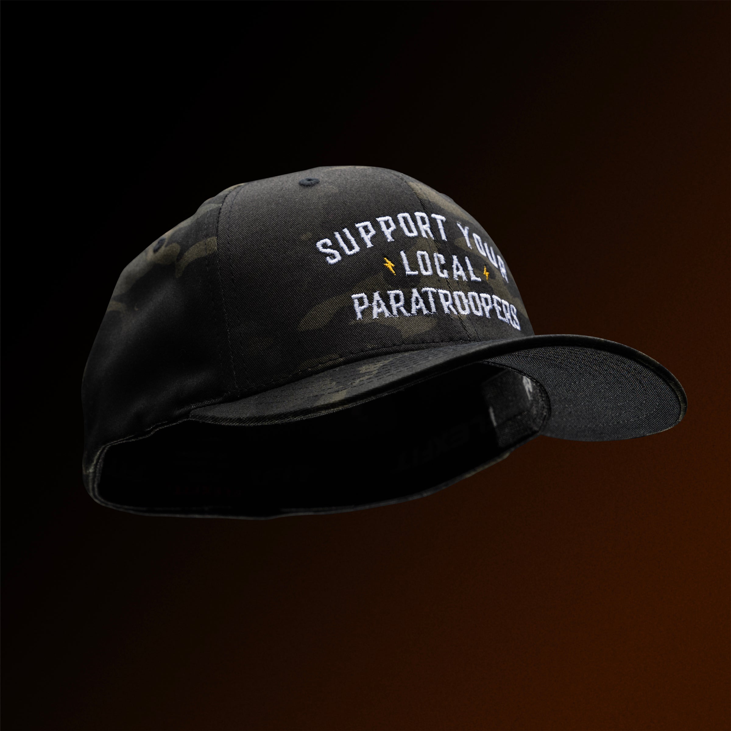 Support Your Local Paratroopers Embroidered Flexfit Hat