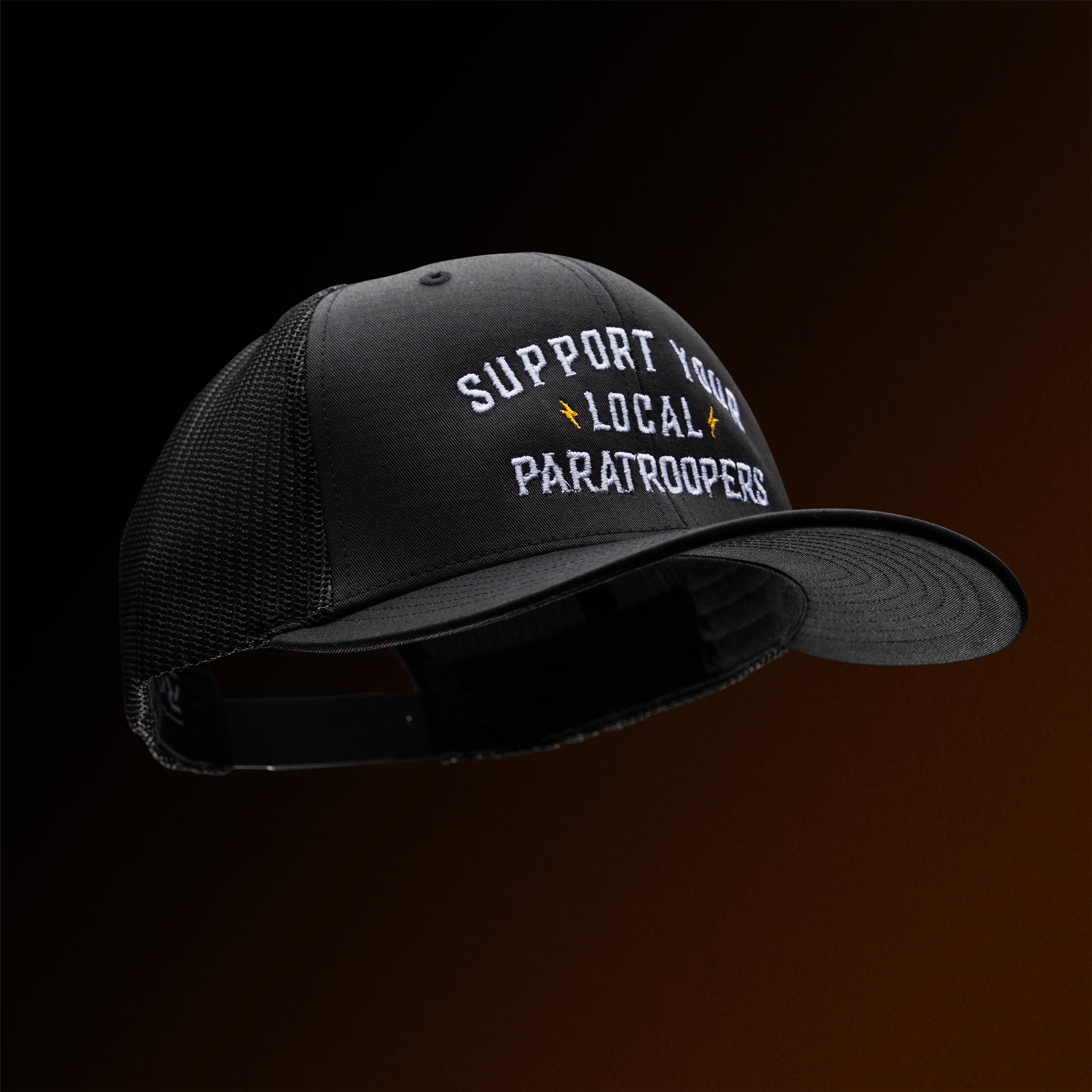 Support Your Local Paratroopers Embroidered Trucker Hat