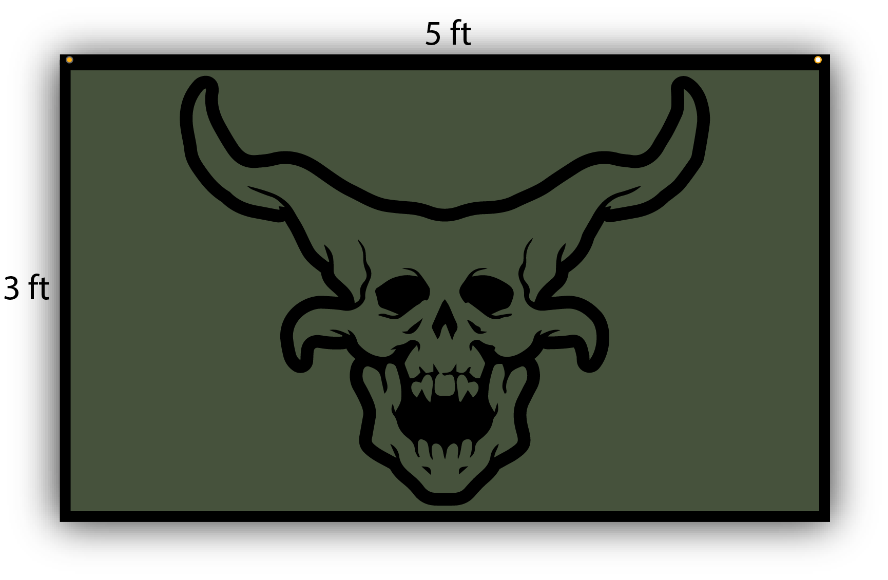 OG Demon Head Flag