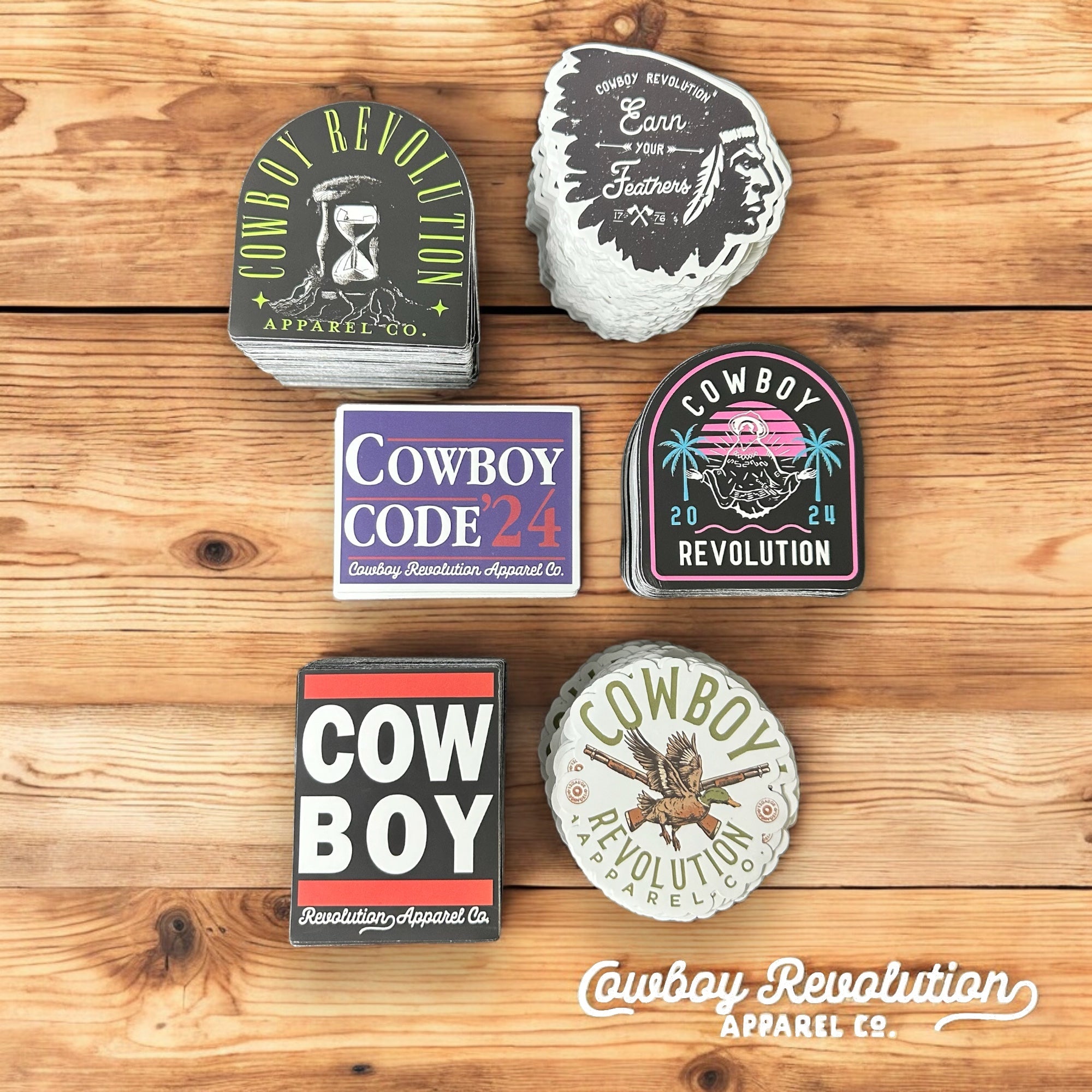 COWBOY REVOLUTION STICKER PACK #2 (SET OF 6)