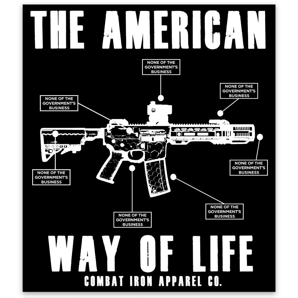 AWOL- THE AMERICAN WAY OF LIFE 5.56 ALL WEATHER DECAL