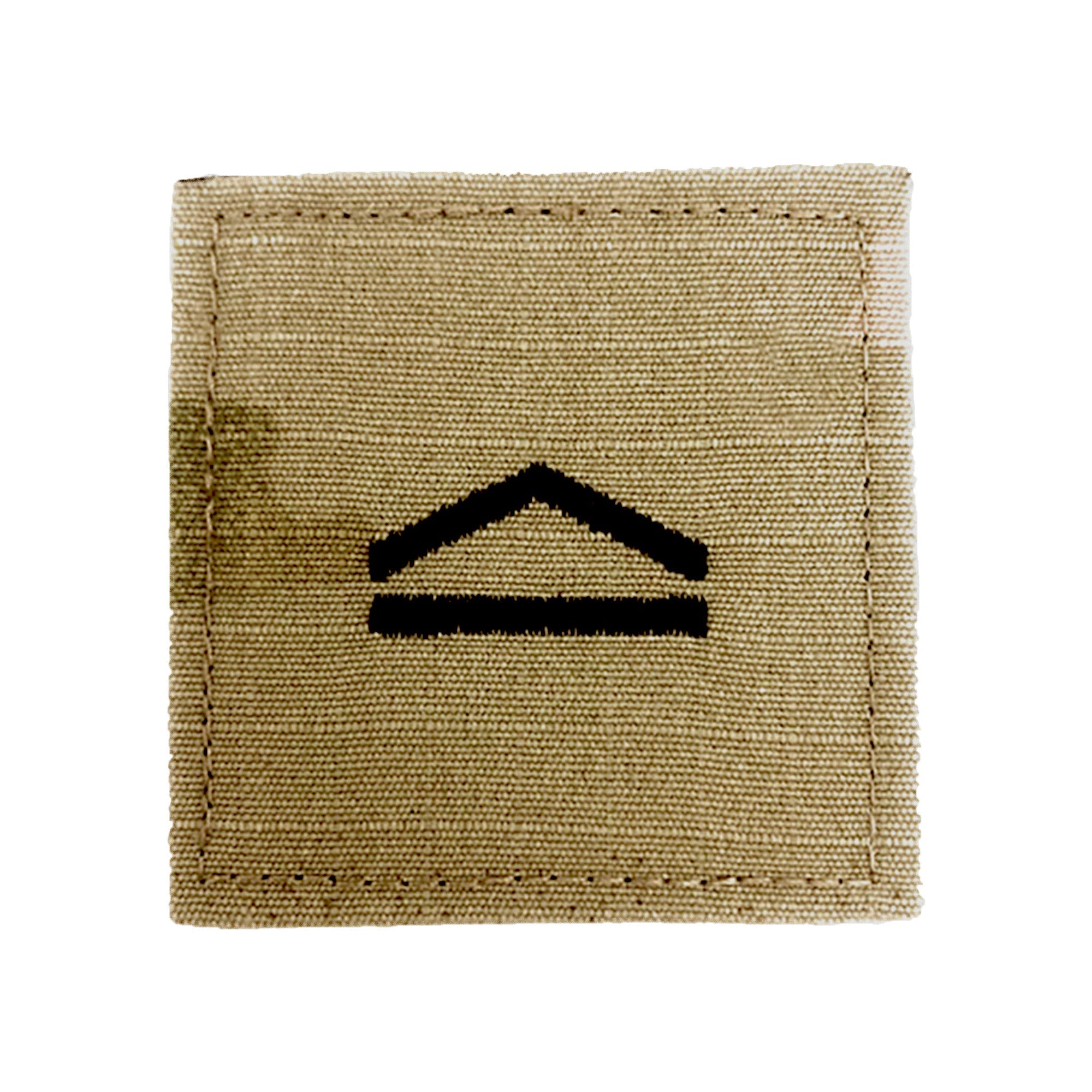 ROTC Private OCP Rank with Hook Fastener