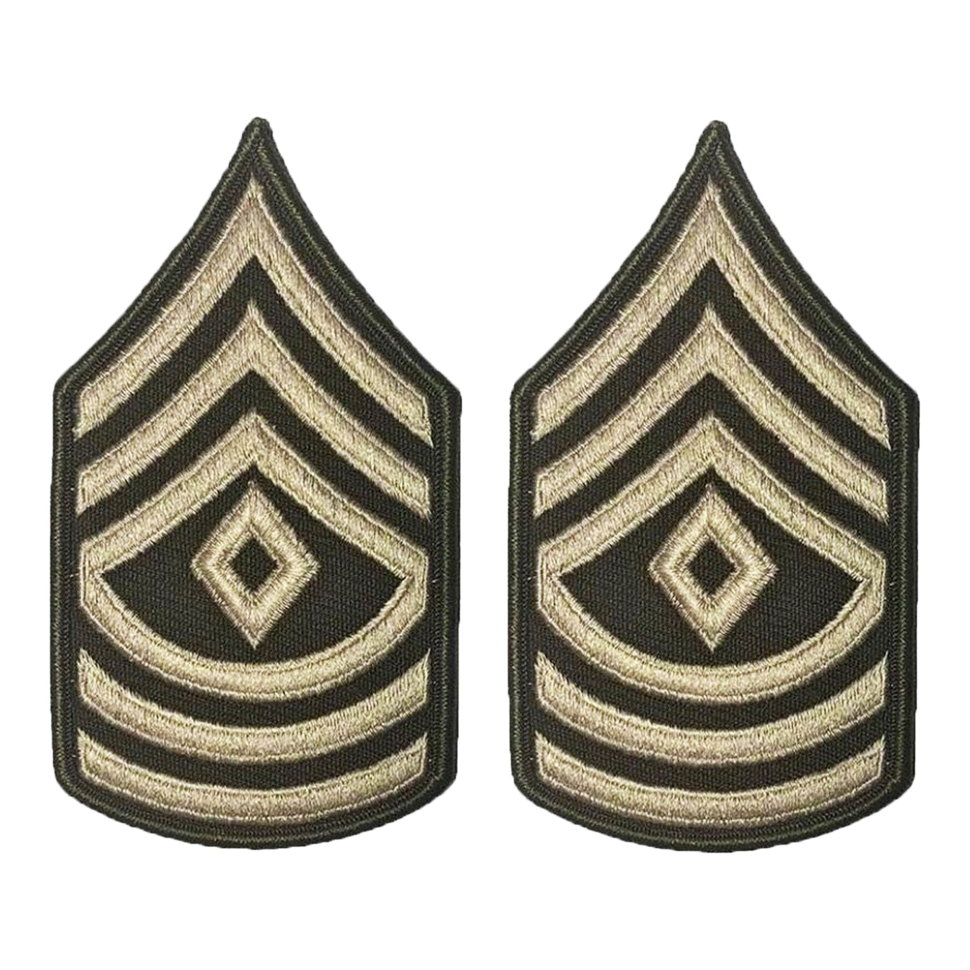 U.S. Army AGSU E8 First Sergeant Chevron Sew-on Rank (male)