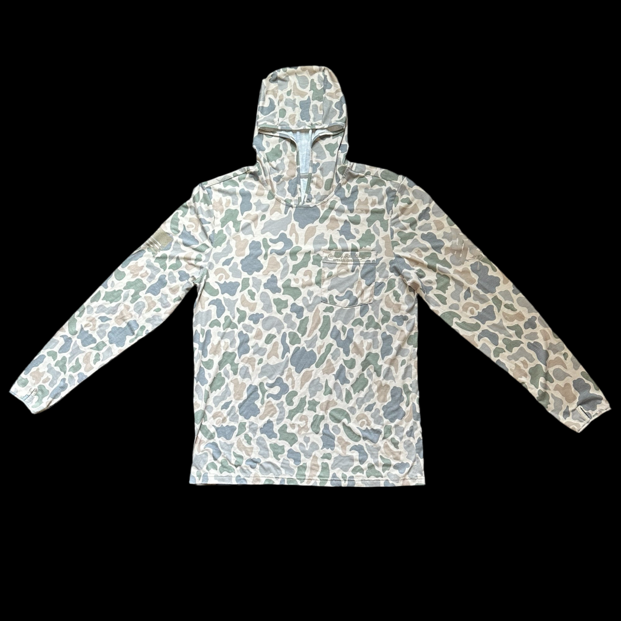 DUCK CAMO HOODED LONG-SLEEVE SUN SHIRT