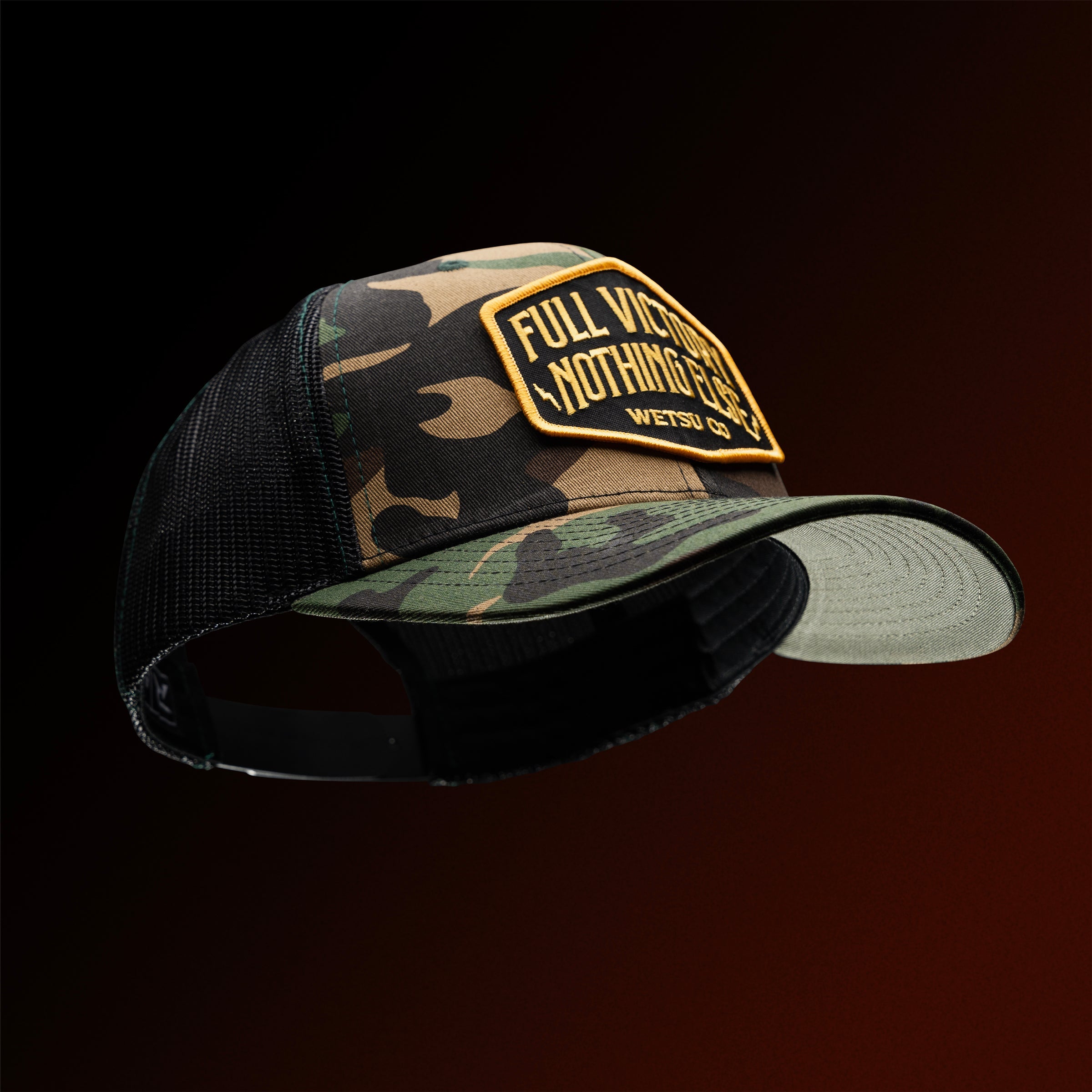 Full Victory Shield Patch Trucker Hat