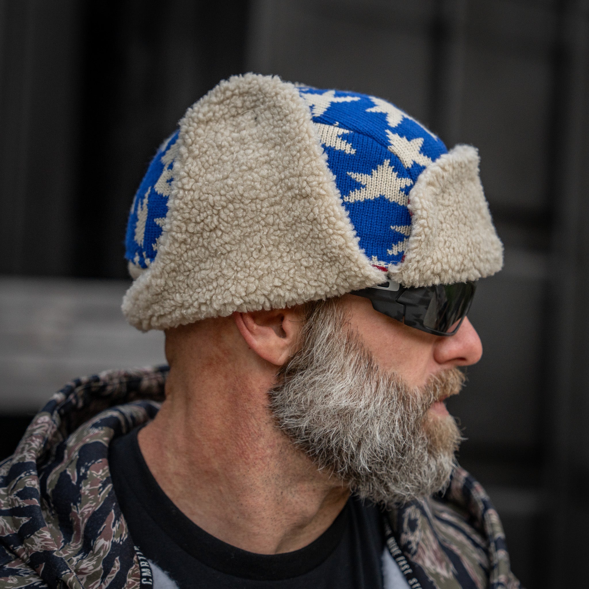 USA Wool Insulated Knitted Trapper Hat