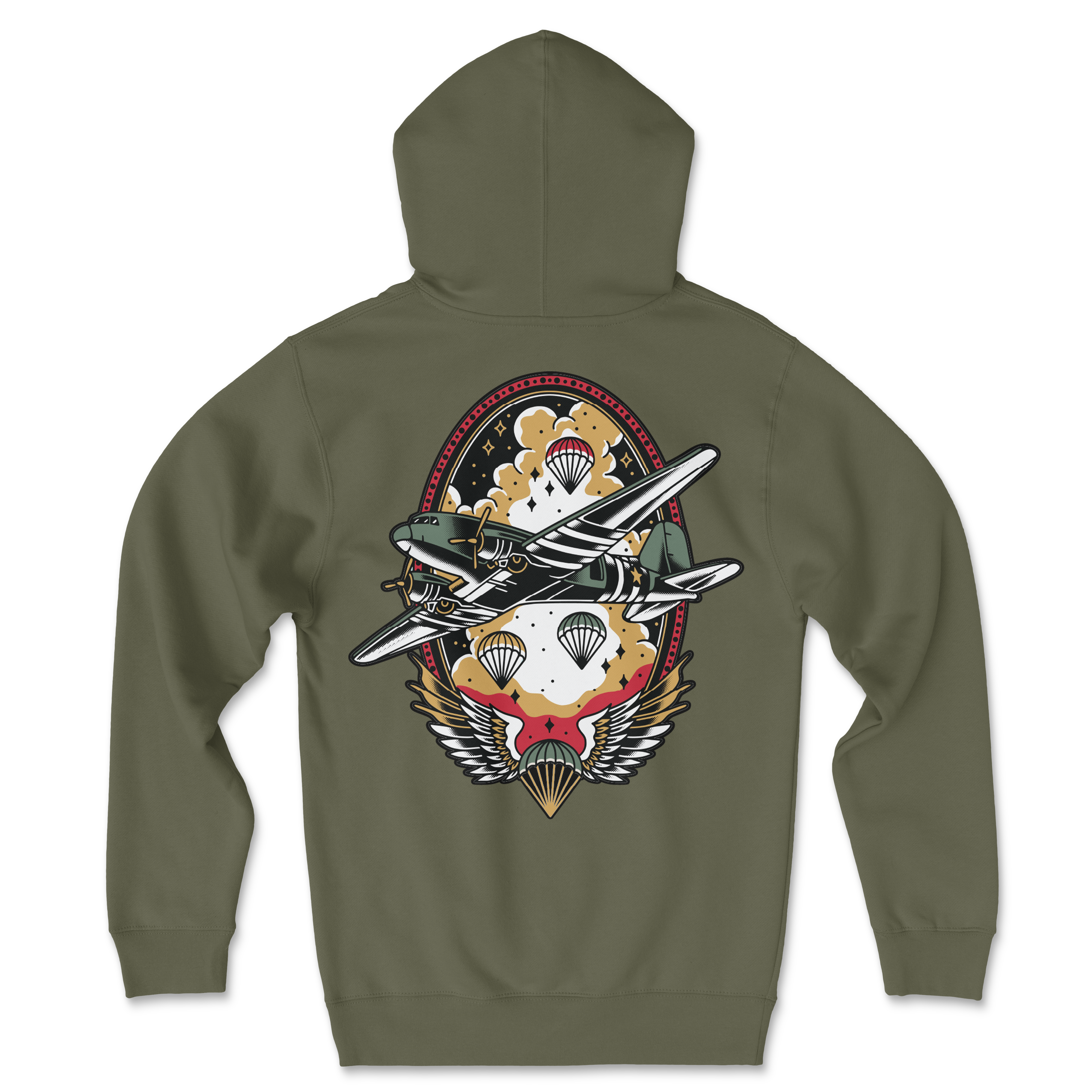Airborne Traditional Hoodie