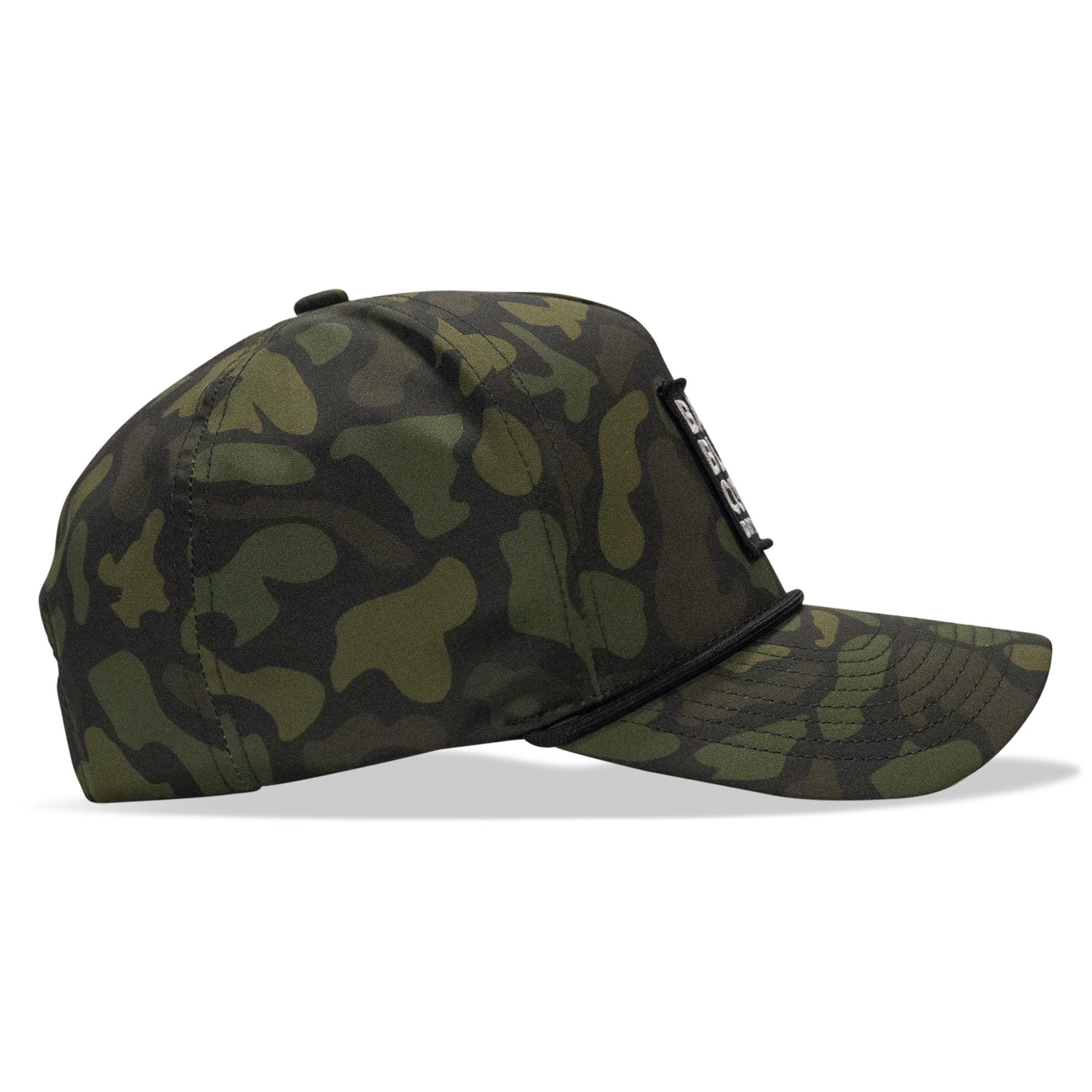 Back Blue Collar Patch 5 Pannel Rope Snapback