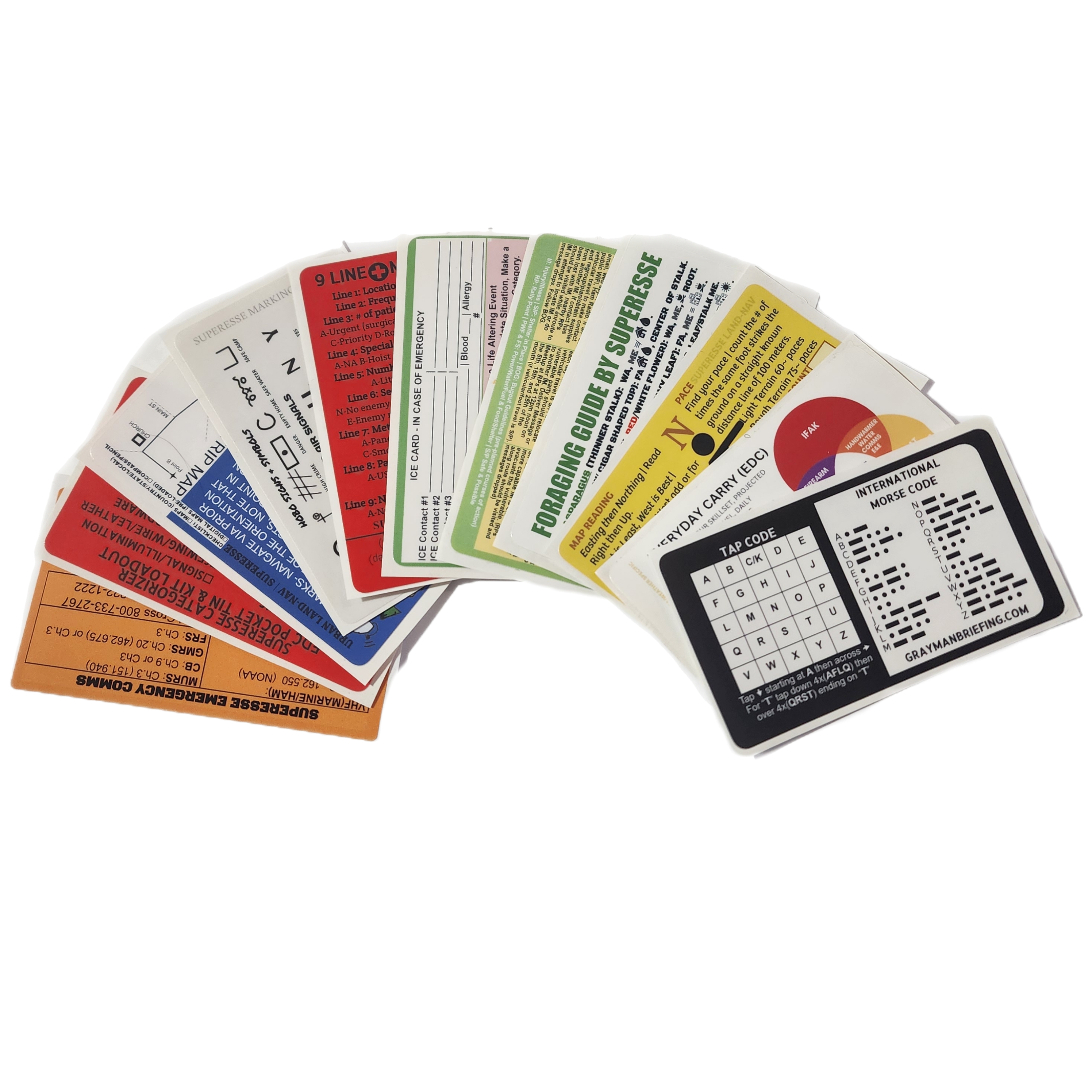 Survival Reference Decal Pack - Collection of 11 Stickers