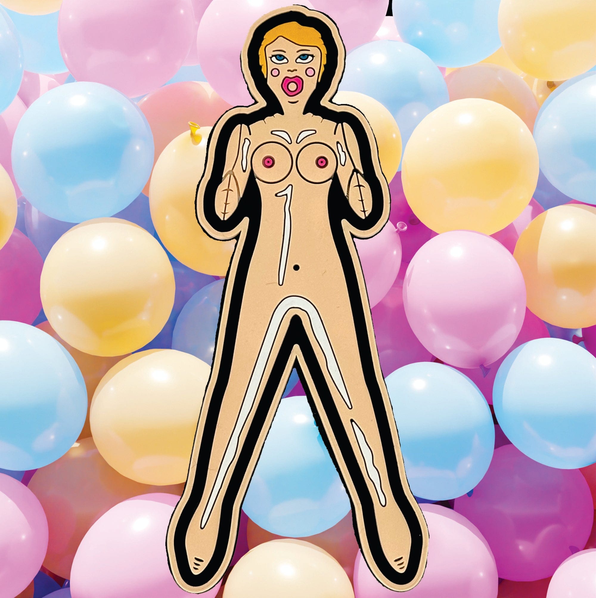 Inflate the Fun: Betty the Blow Up Doll PVC Patch - A Shameless Twist for Your Gear