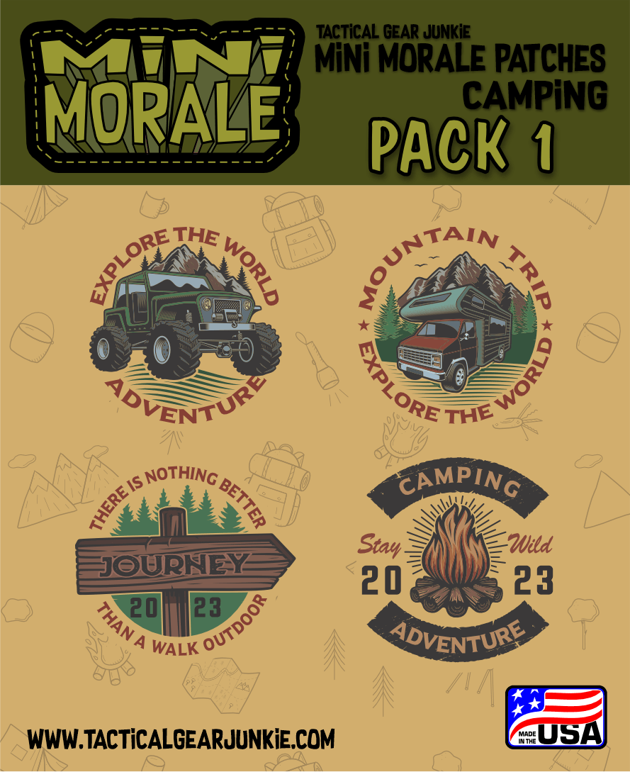 Mini Morale - Explore the World Adventure - Camping Patch Pack 1