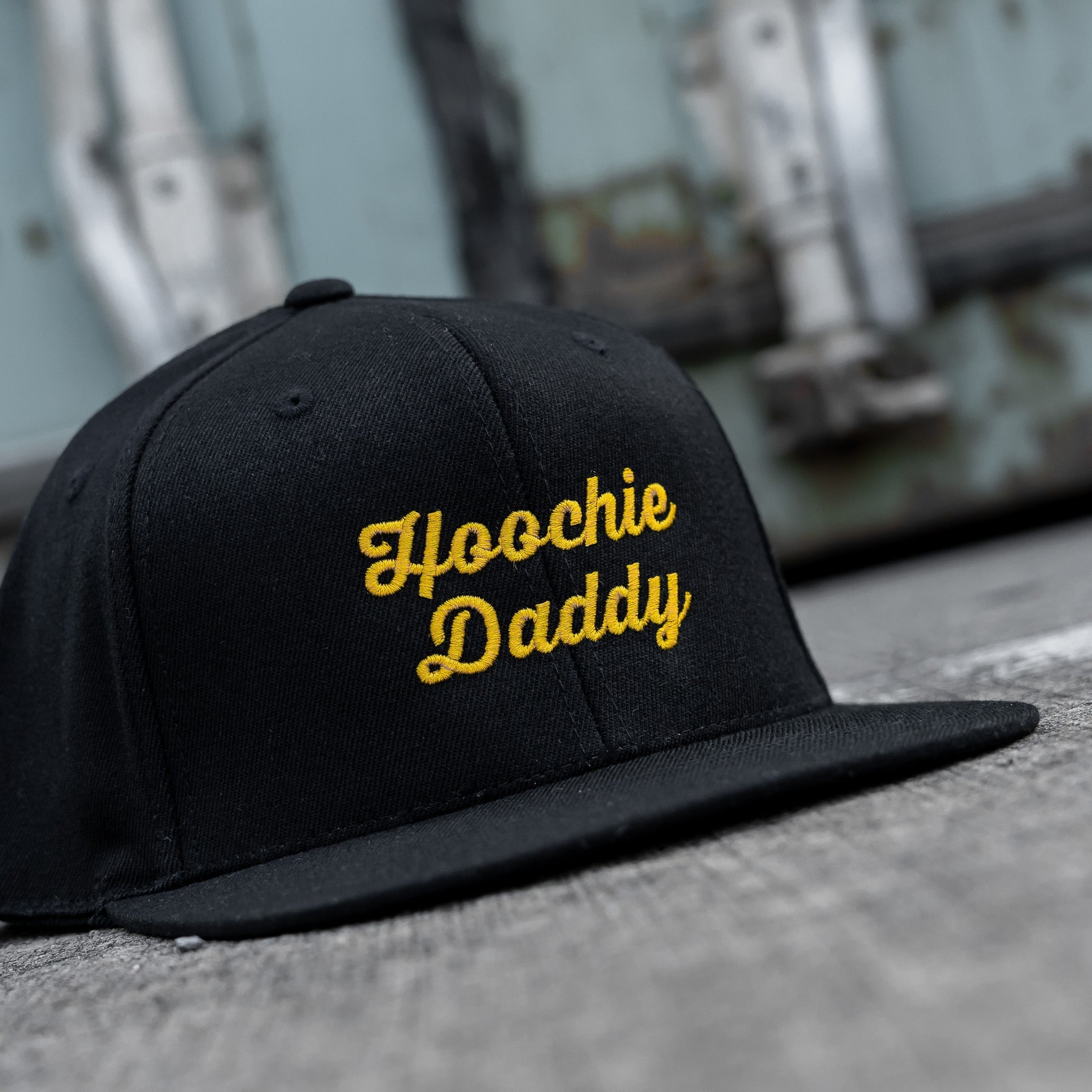 Hoochie Daddy Script FlatBill SnapBack Hat