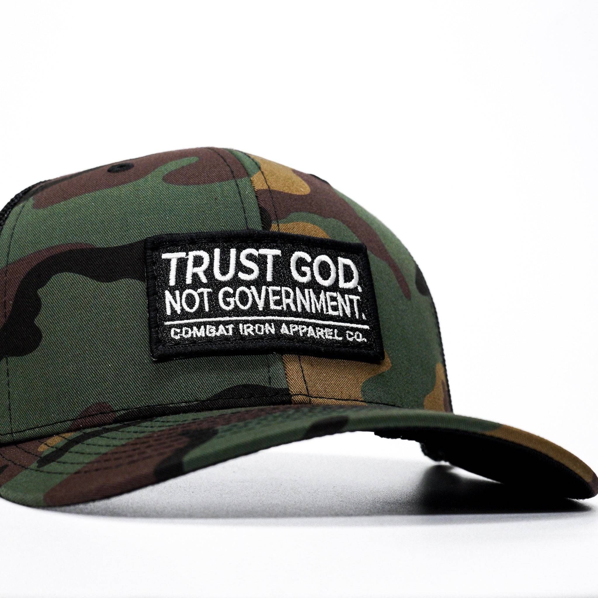 Trust God. Not Government. Mid-Profile Mesh Snapback