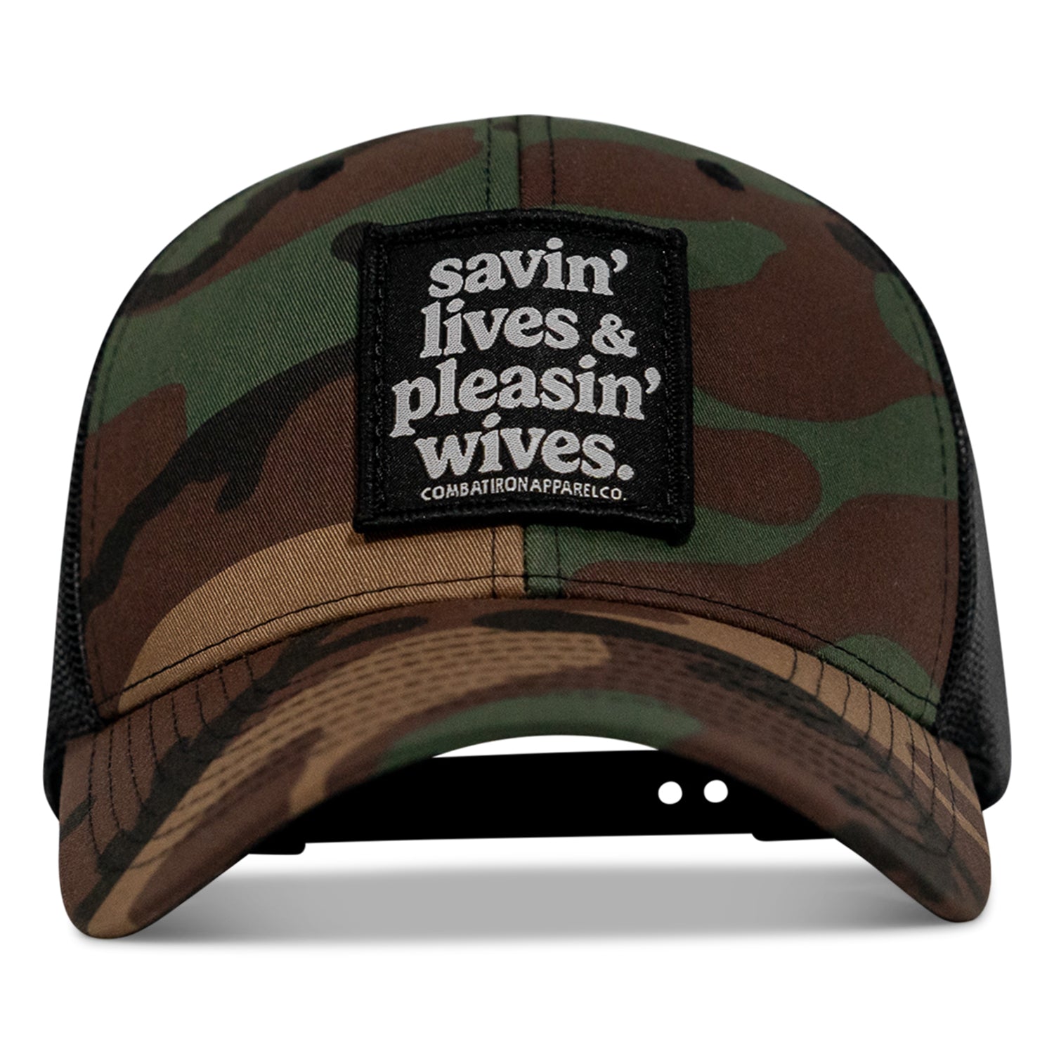 SAVIN' LIVES & PLEASIN' WIVES Mesh SnapBack Hat