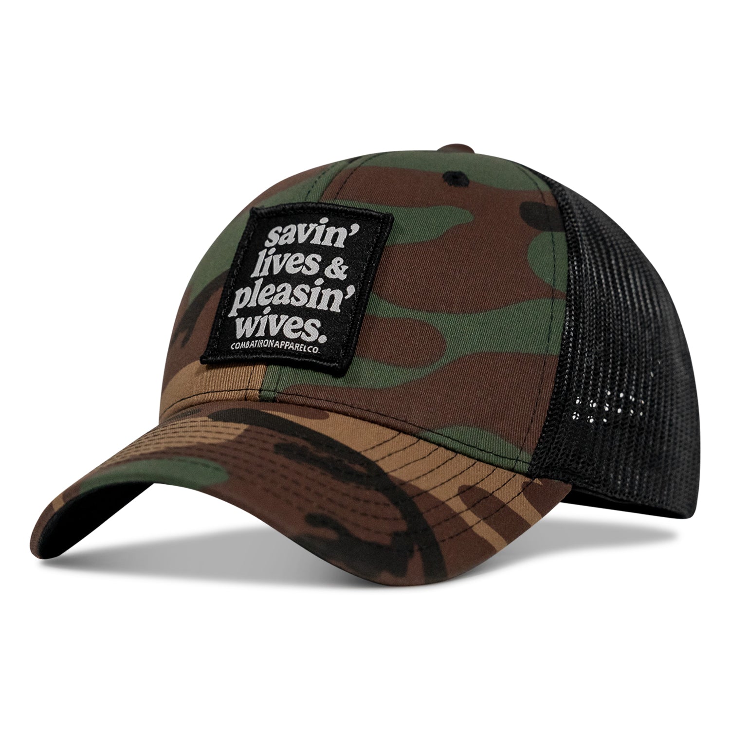 SAVIN' LIVES & PLEASIN' WIVES Mesh SnapBack Hat