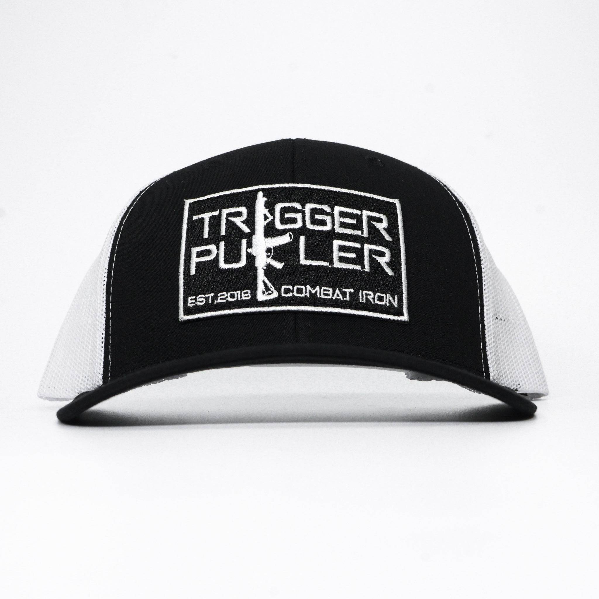 Trigger Puller Black Mid-Profile Mesh Snapback Hat