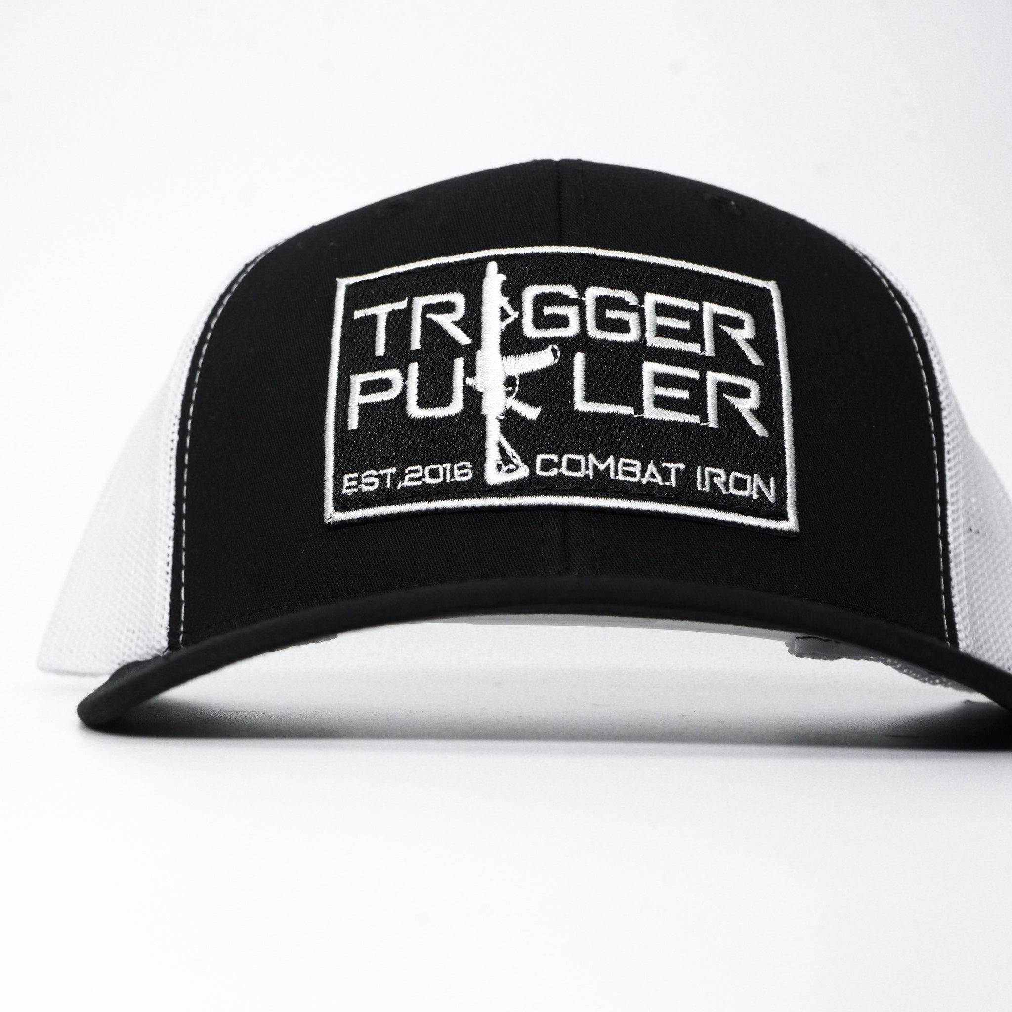 Trigger Puller Black Mid-Profile Mesh Snapback Hat