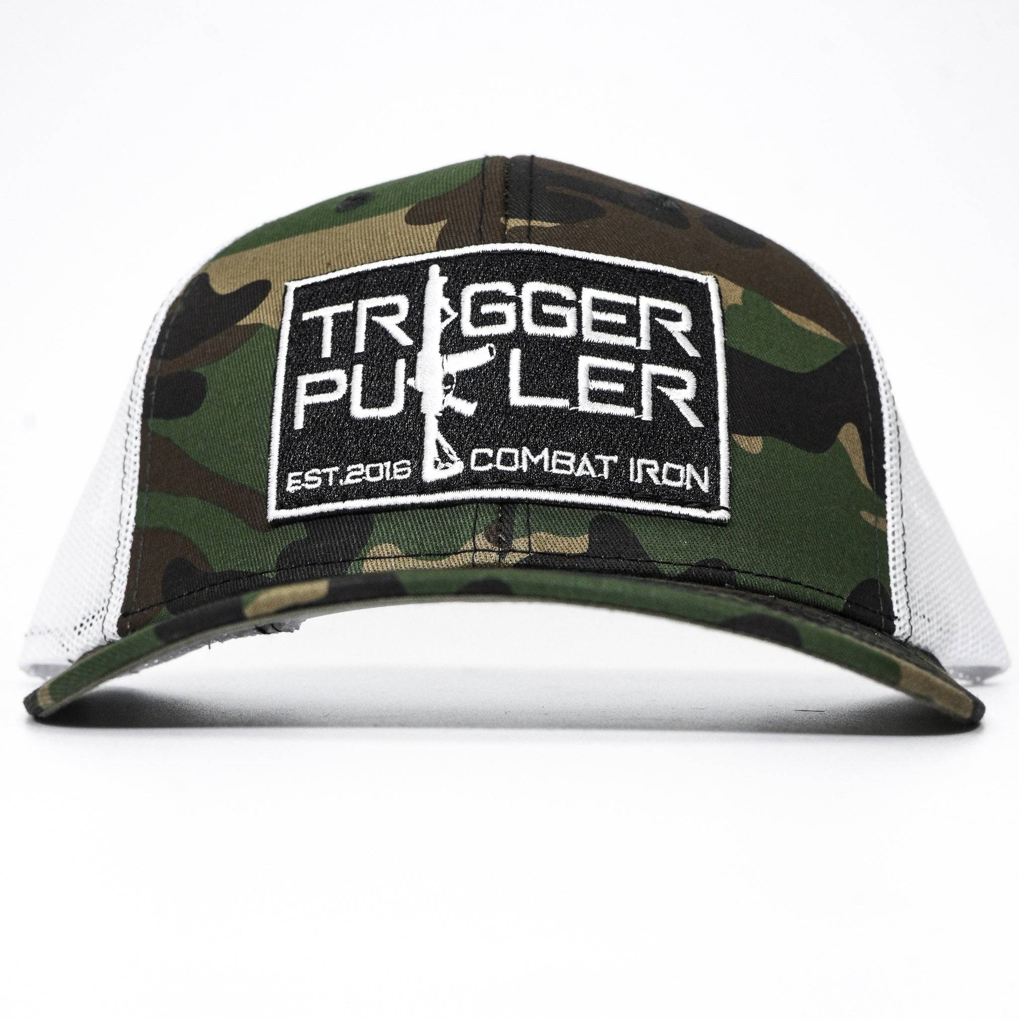 Trigger Puller Black Mid-Profile Mesh Snapback Hat