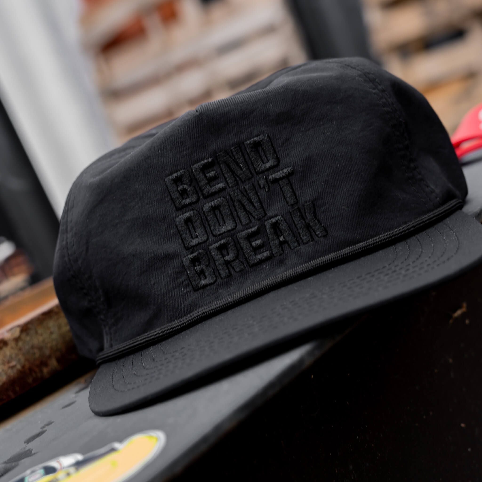 Bend Don't Break Subdued Crushable Edition Rope SnapBack Hat