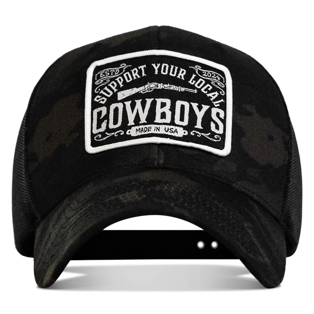 Support Your Local Cowboys Aufnäher Snapback-Kappe